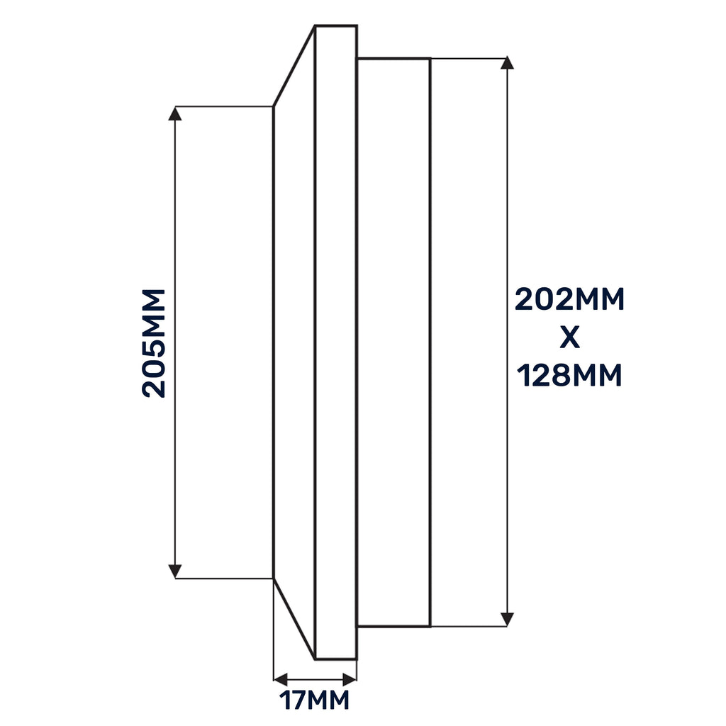 Louvre Vent Duo Smart 140/210 140mm X 210mm With Fly Mesh