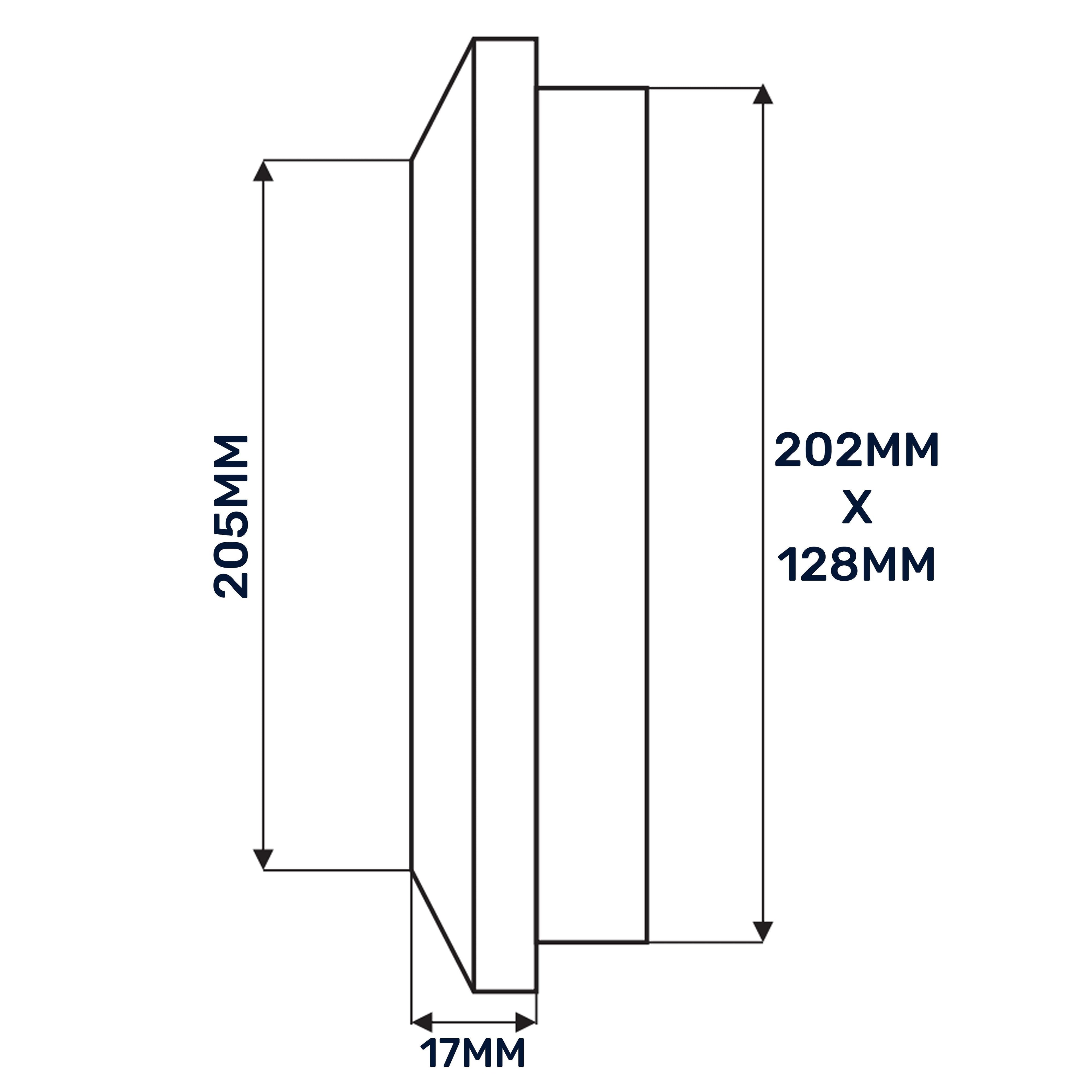 Louvre Vent Duo Smart 140/210 140mm X 210mm With Fly Mesh