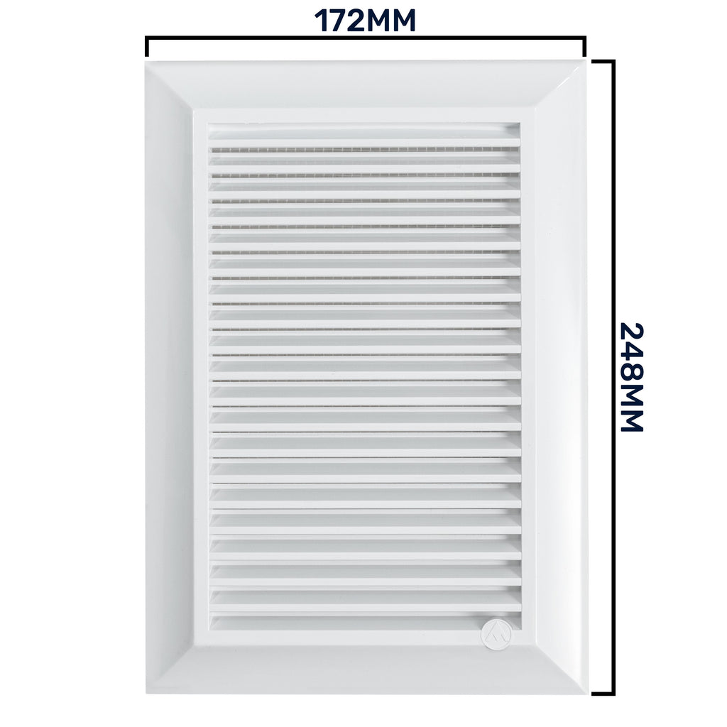 Louvre Vent Duo Smart 140/210 140mm X 210mm With Fly Mesh