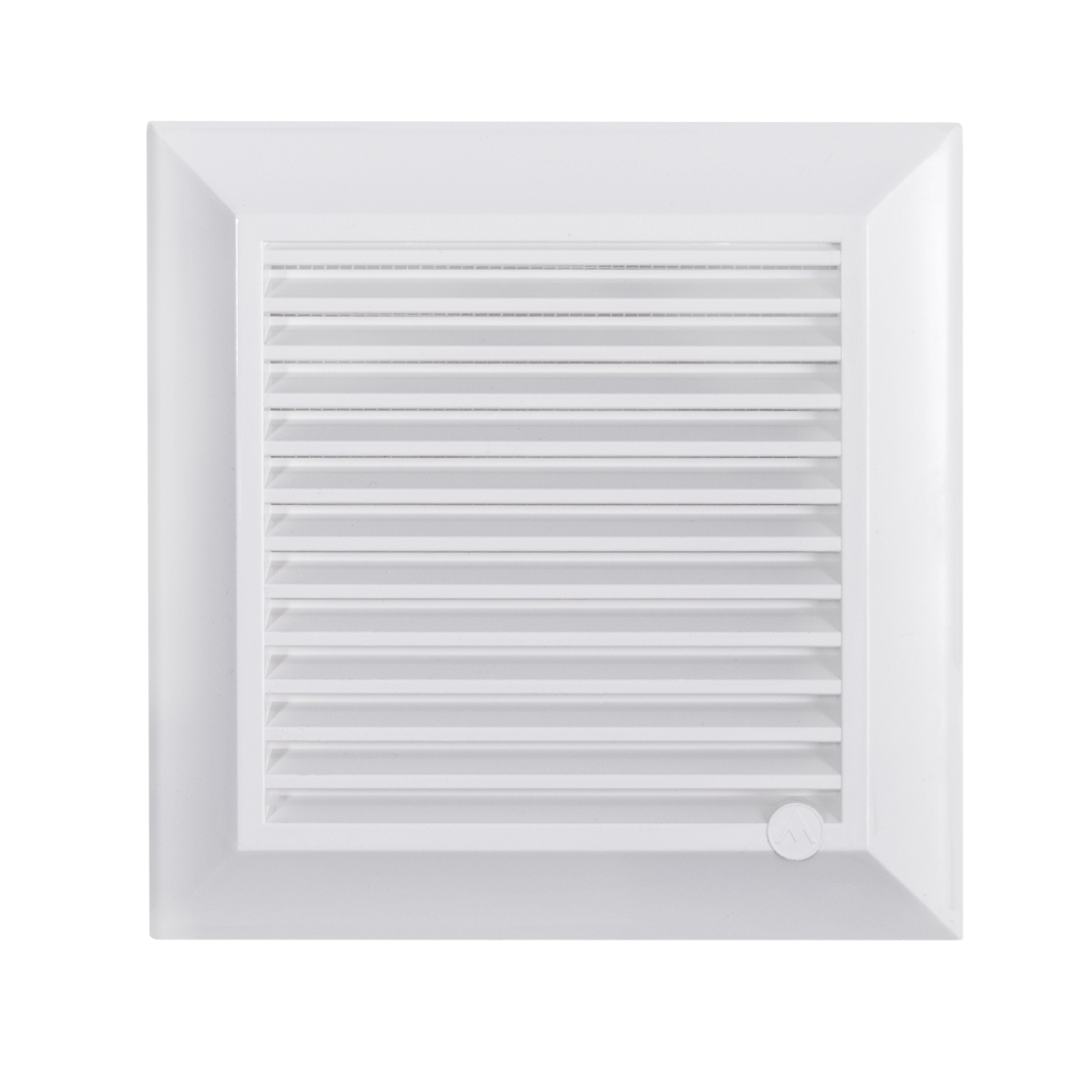 Louvre Vent White Duo Smart 165 With Fly Mesh