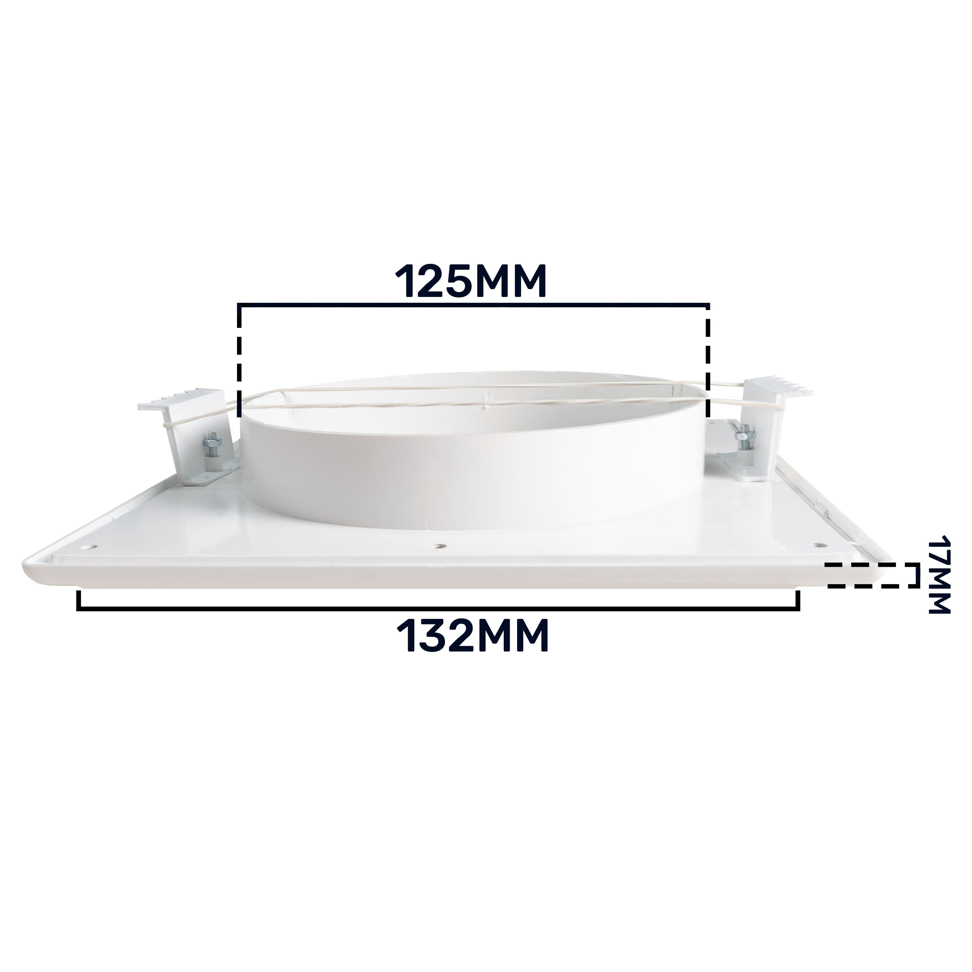 Louvre Vent White Duo Smart 135 fi 125mm With Fly Mesh