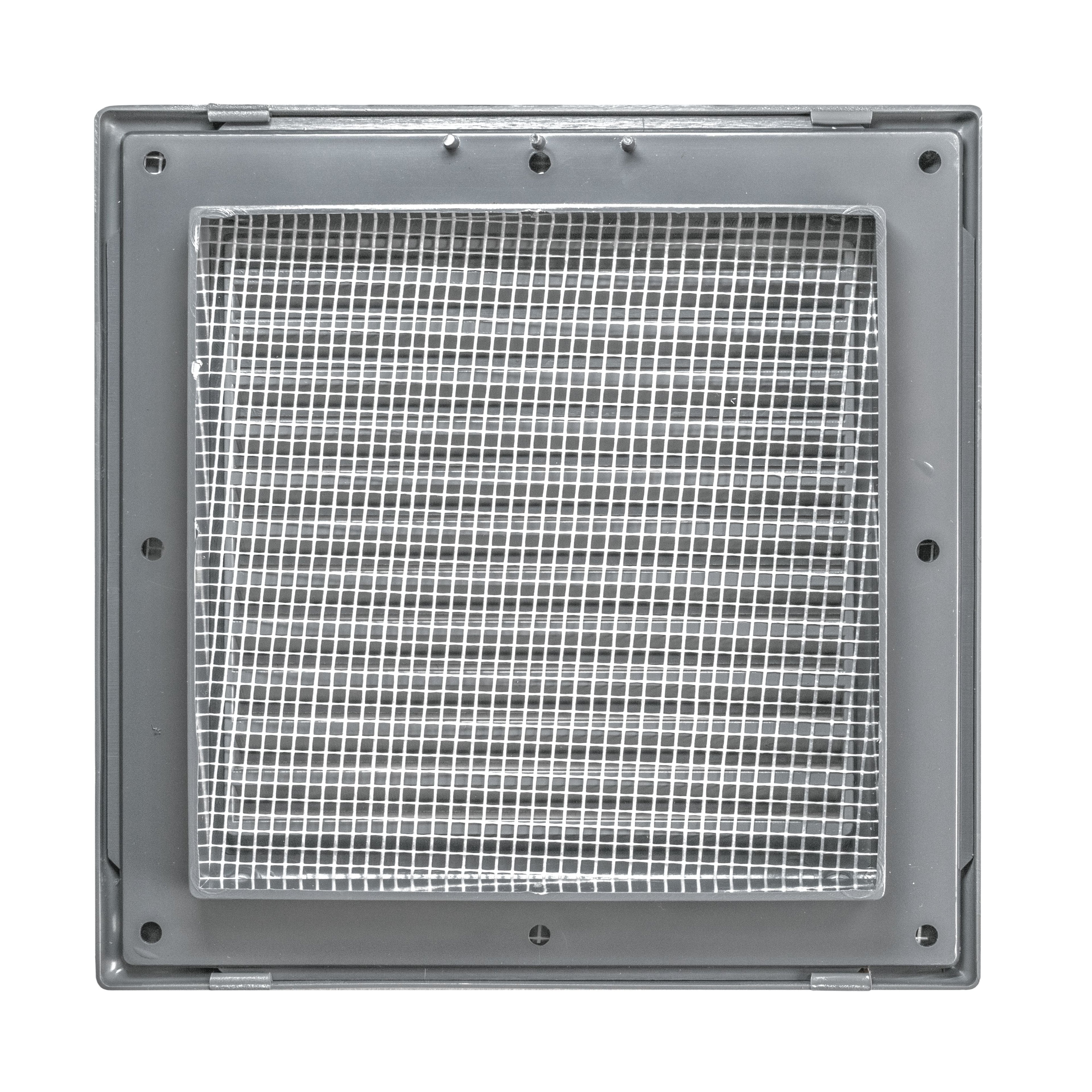 Louvre Vent Graphite Duo Smart 135G 135mm With Fly Mesh