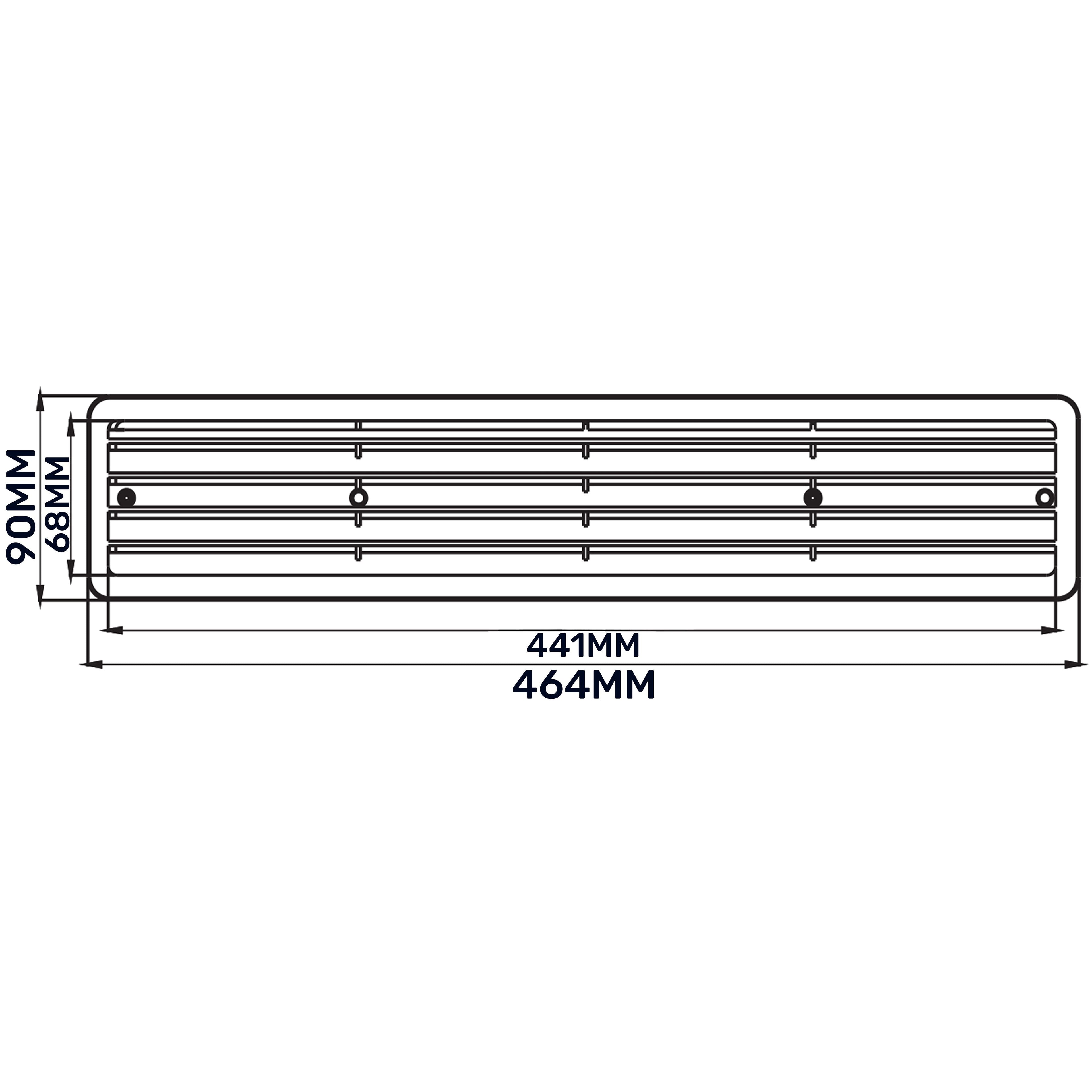 Door Louvre Vent KD 70mm—450mm