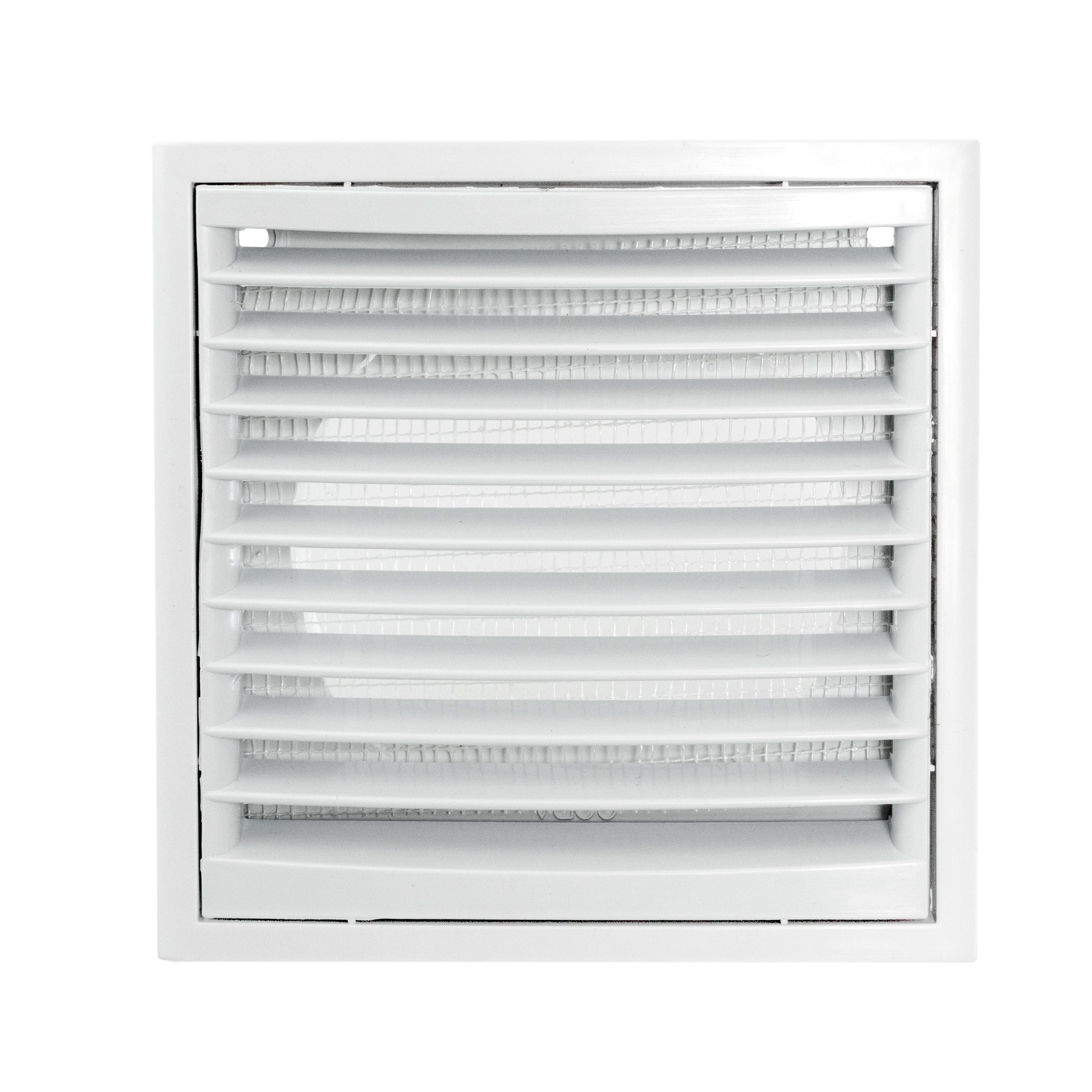 Through Wall Ventilation Kit Louvre Vent VC-KR0153 with White External Vent