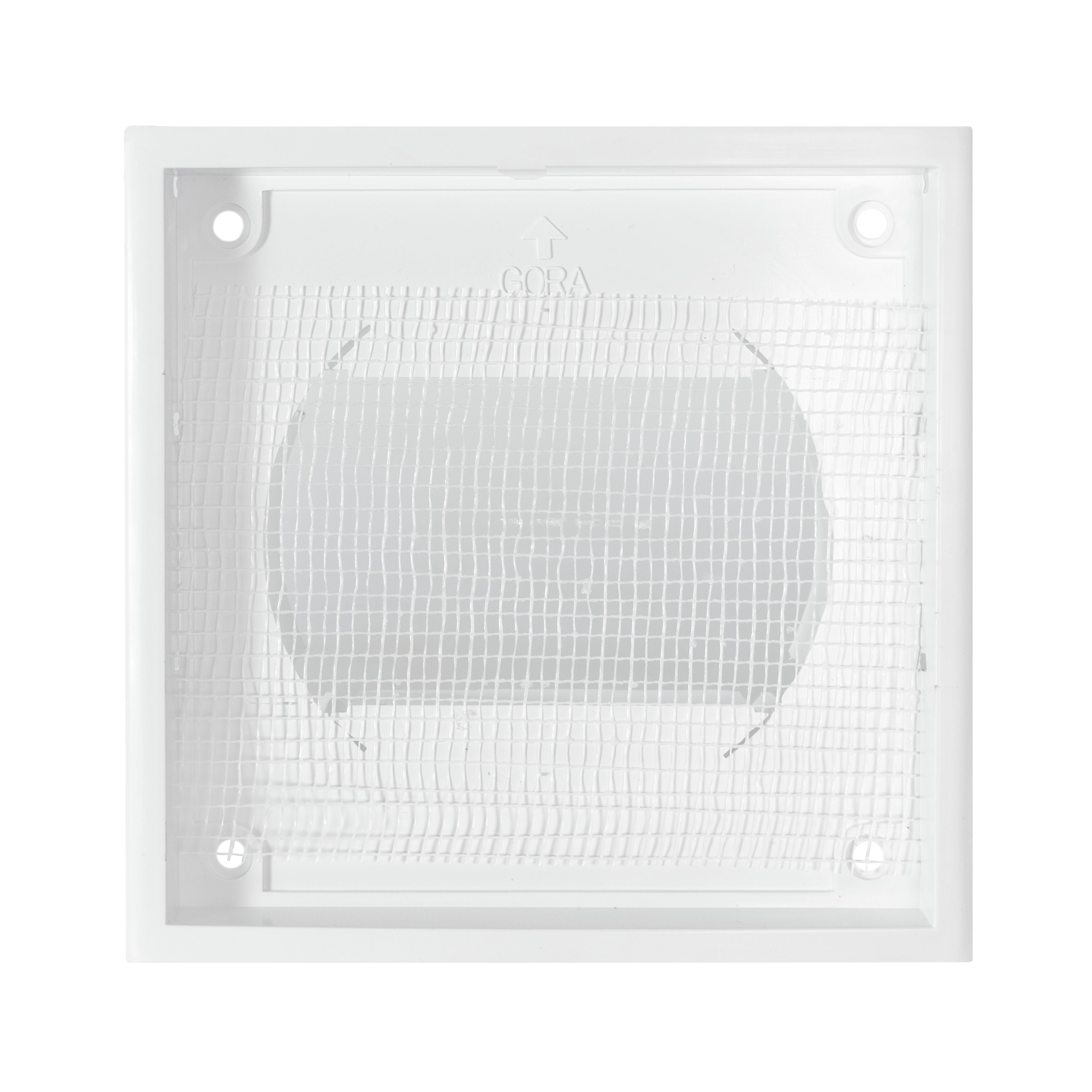 Through Wall Ventilation Kit Louvre Vent VC-KR0153 with White External Vent