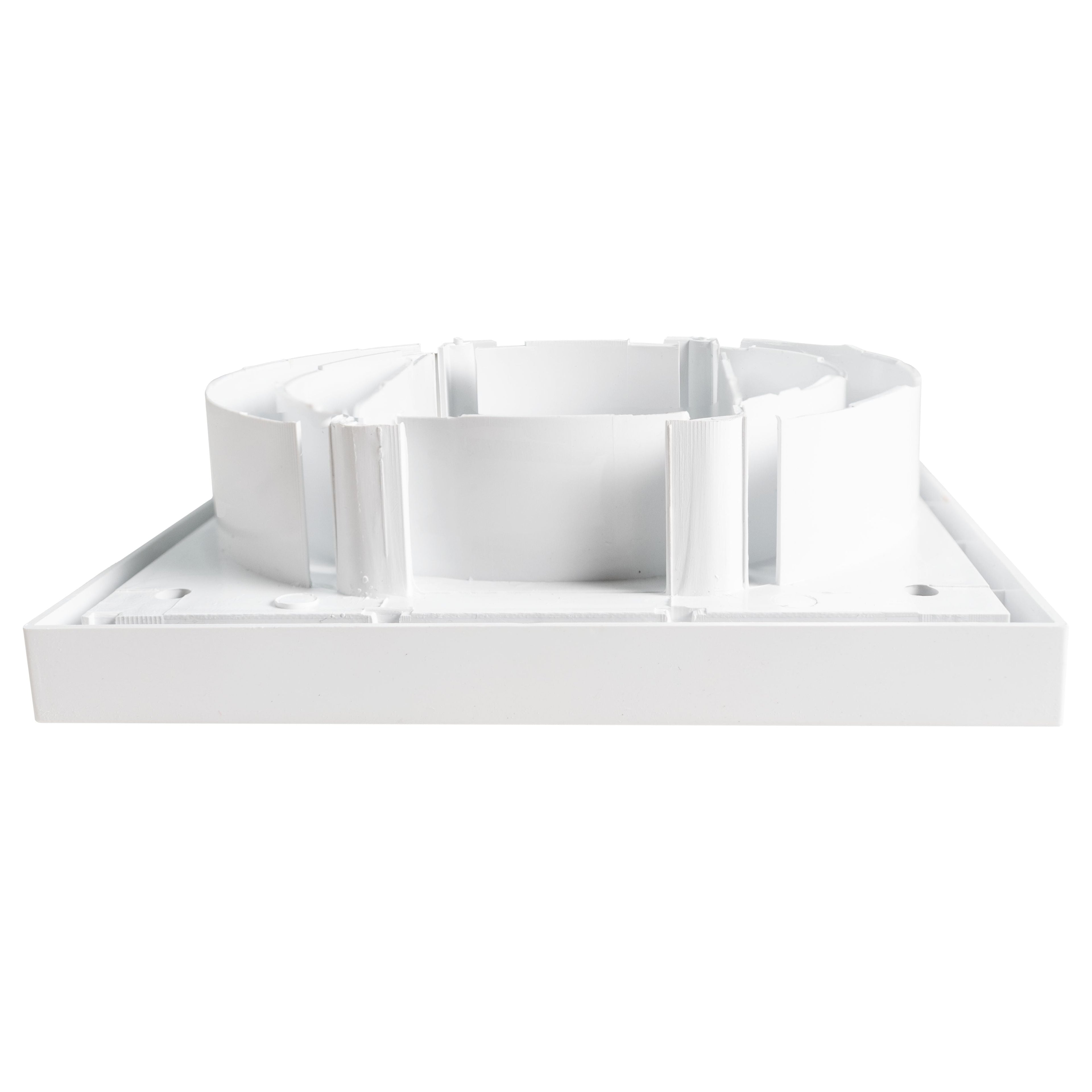 Through Wall Ventilation Kit Louvre Vent VC-KR0153 with White External Vent