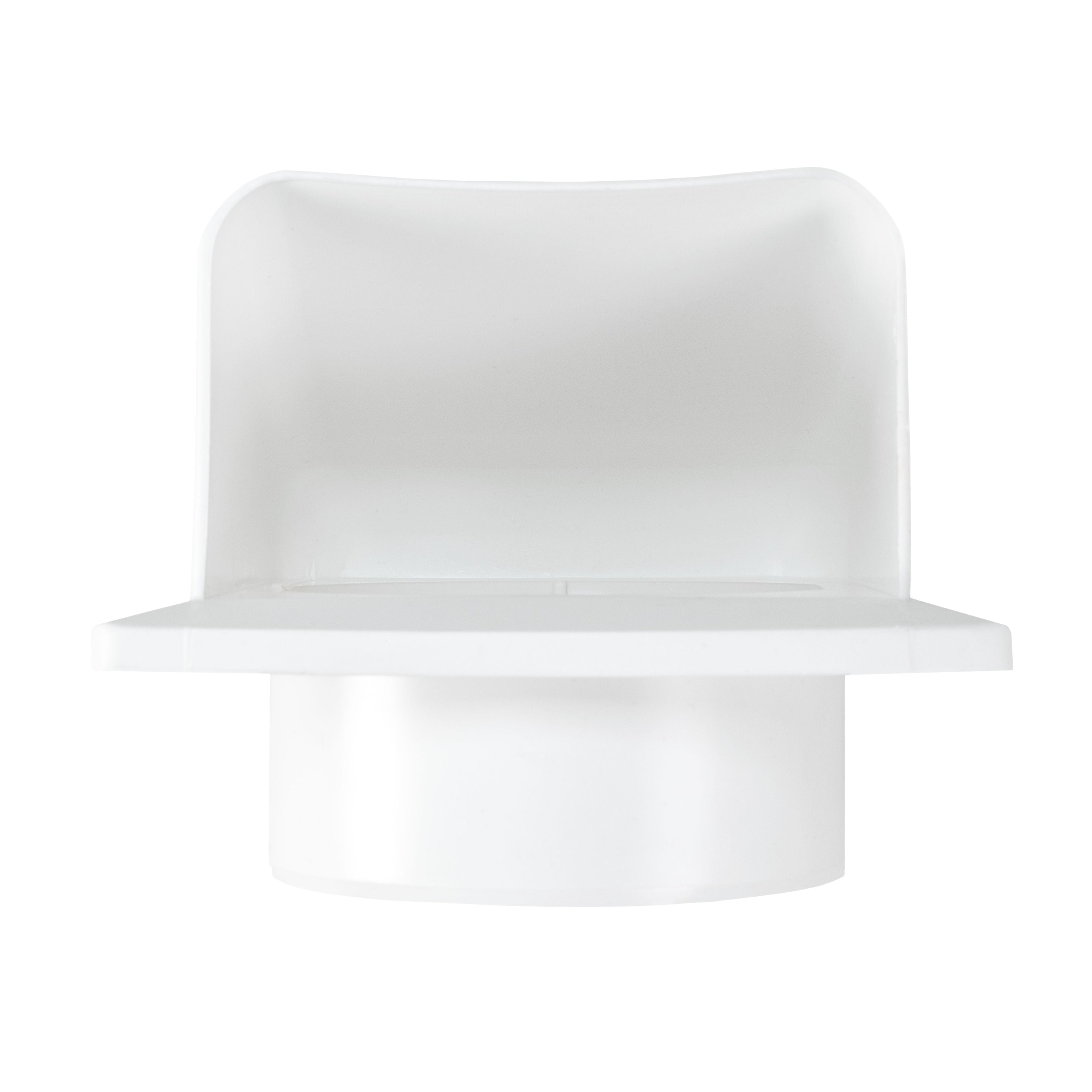 Through Wall Ventilation Kit Round Louvre Vent VC-KRO0184 with White External Vent