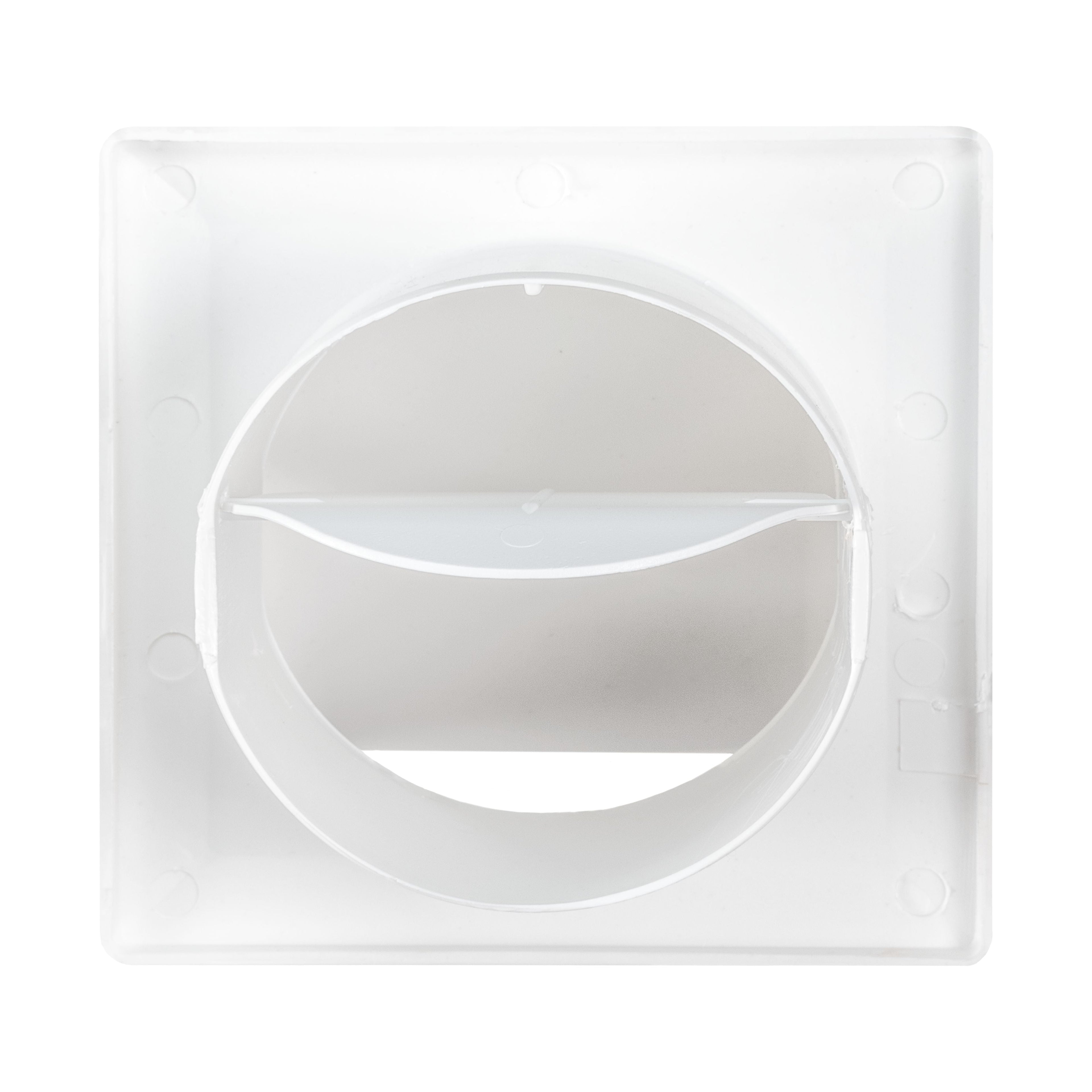 Through Wall Ventilation Kit Round Bella Vent with White External Vent