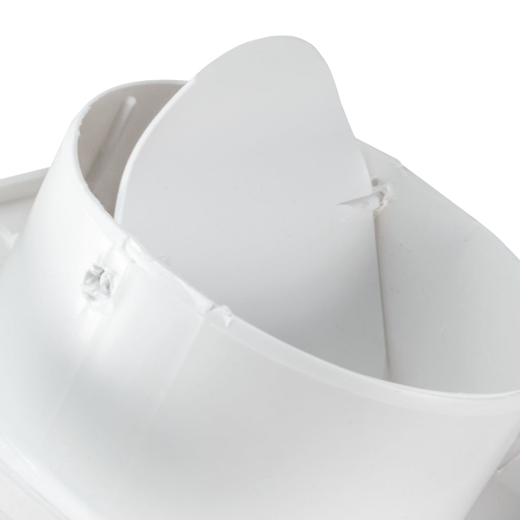 Through Wall Ventilation Kit Louvre Vent VC-KR0153 with White External Vent