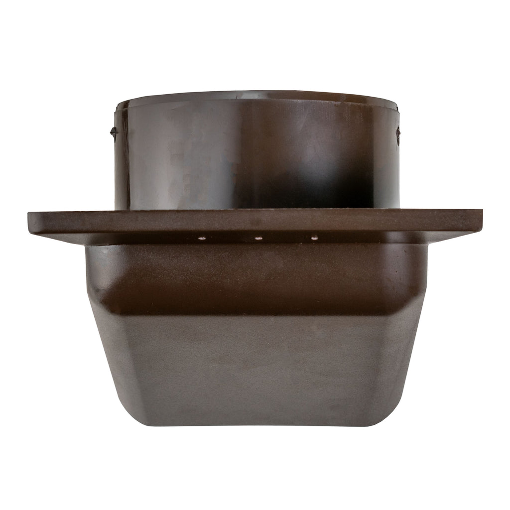 Through Wall Ventilation Kit Round Louvre Vent VC-KRO0184 with Brown External Vent