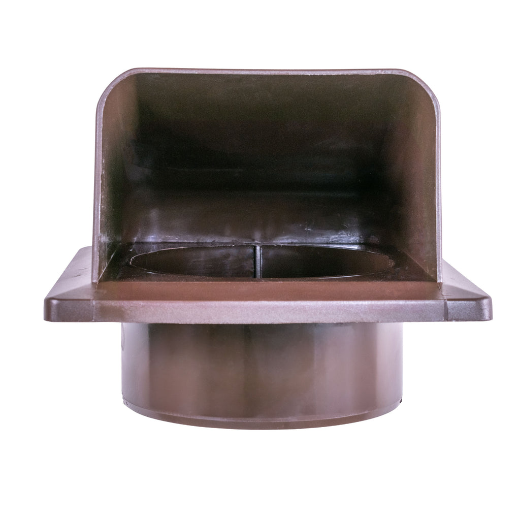 Through Wall Ventilation Kit RICO Timer Switch Fan with Brown External Vent