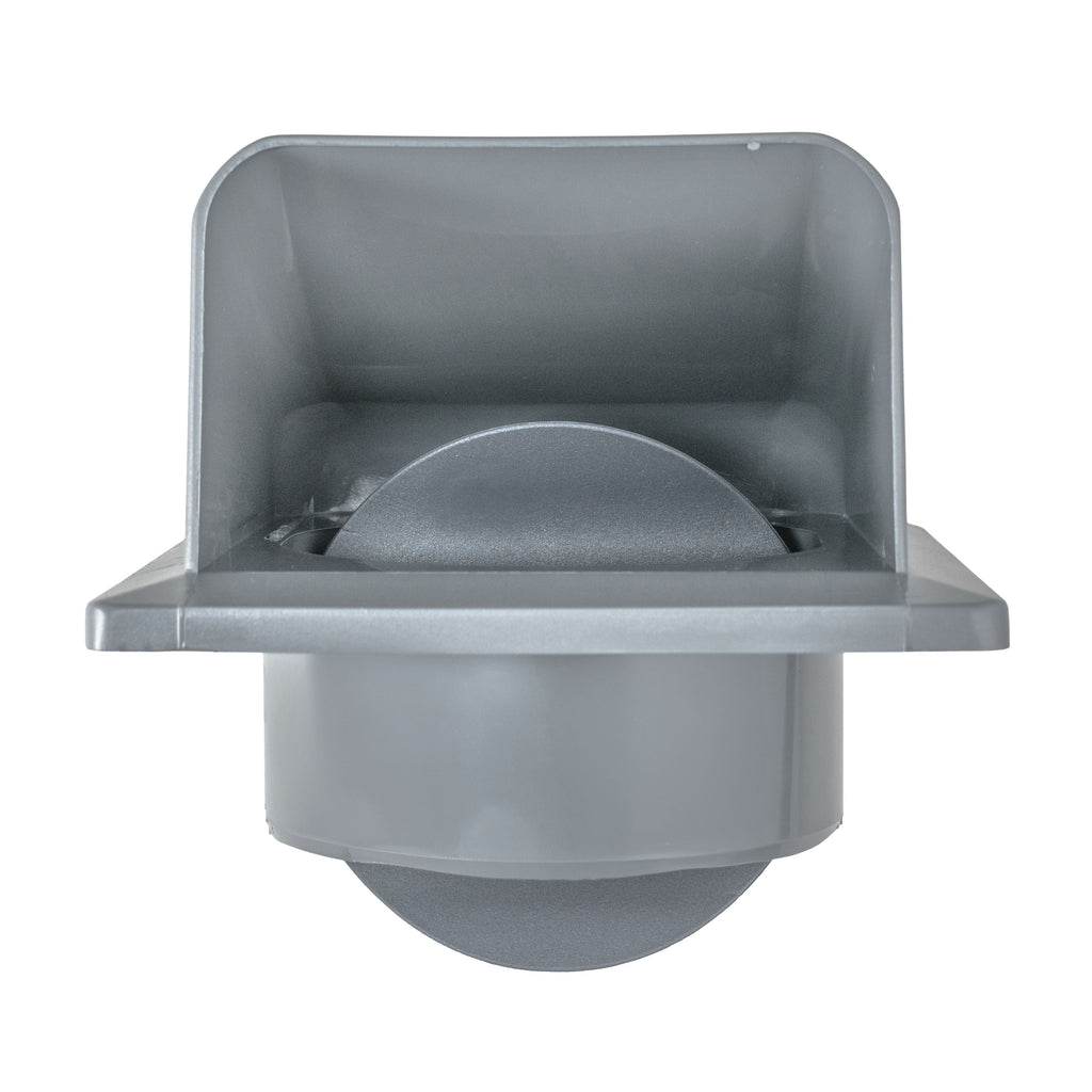 Through Wall Ventilation Kit Round Louvre Vent VC-KRO0184 with Graphite External Vent
