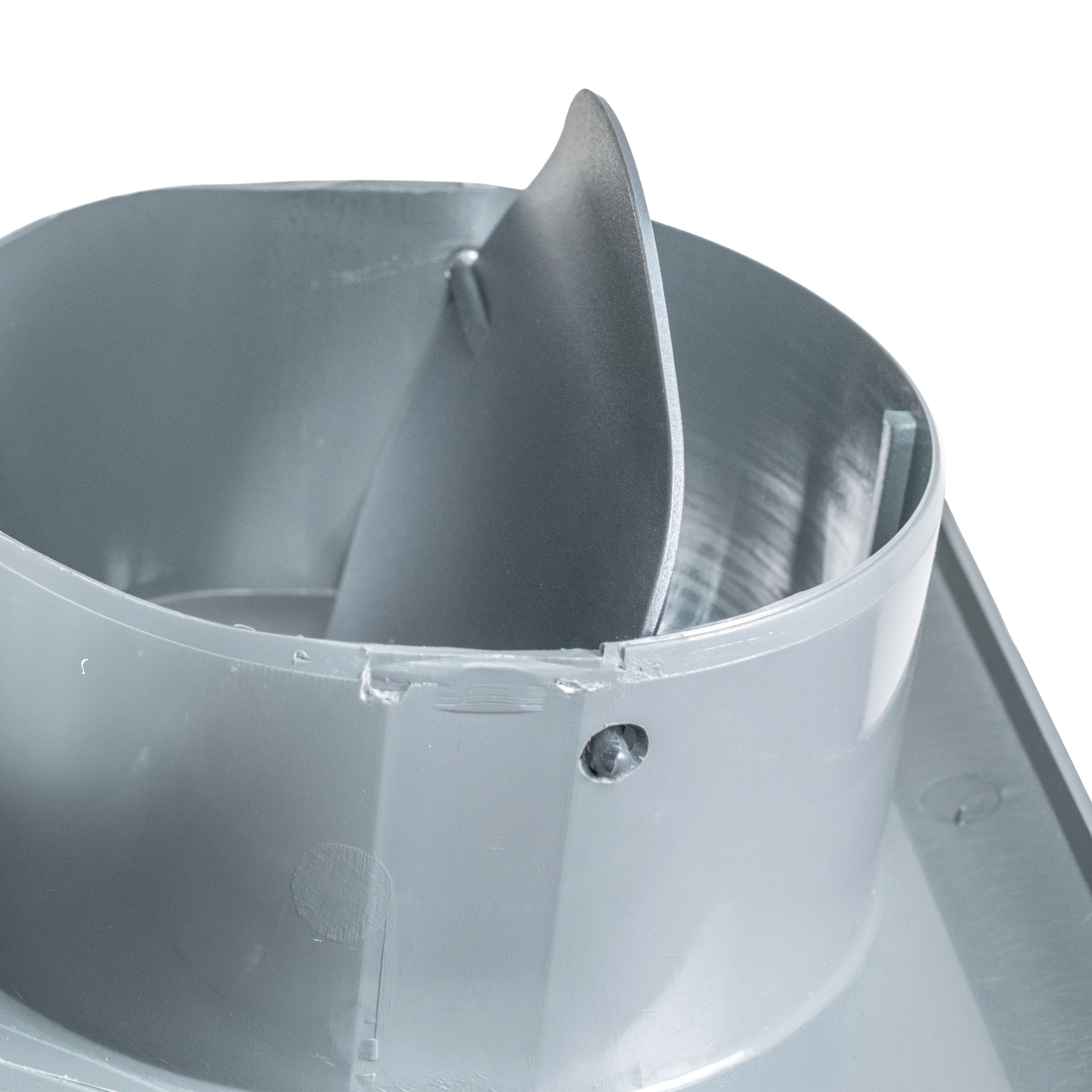 Through Wall Ventilation Kit Round Louvre Vent VC-KRO0184 with Graphite External Vent