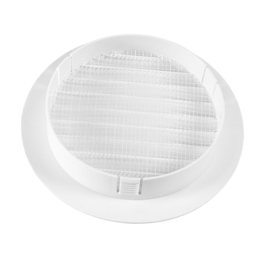 Through Wall Ventilation Kit Round Louvre Vent VC-KRO0184 with Graphite External Vent