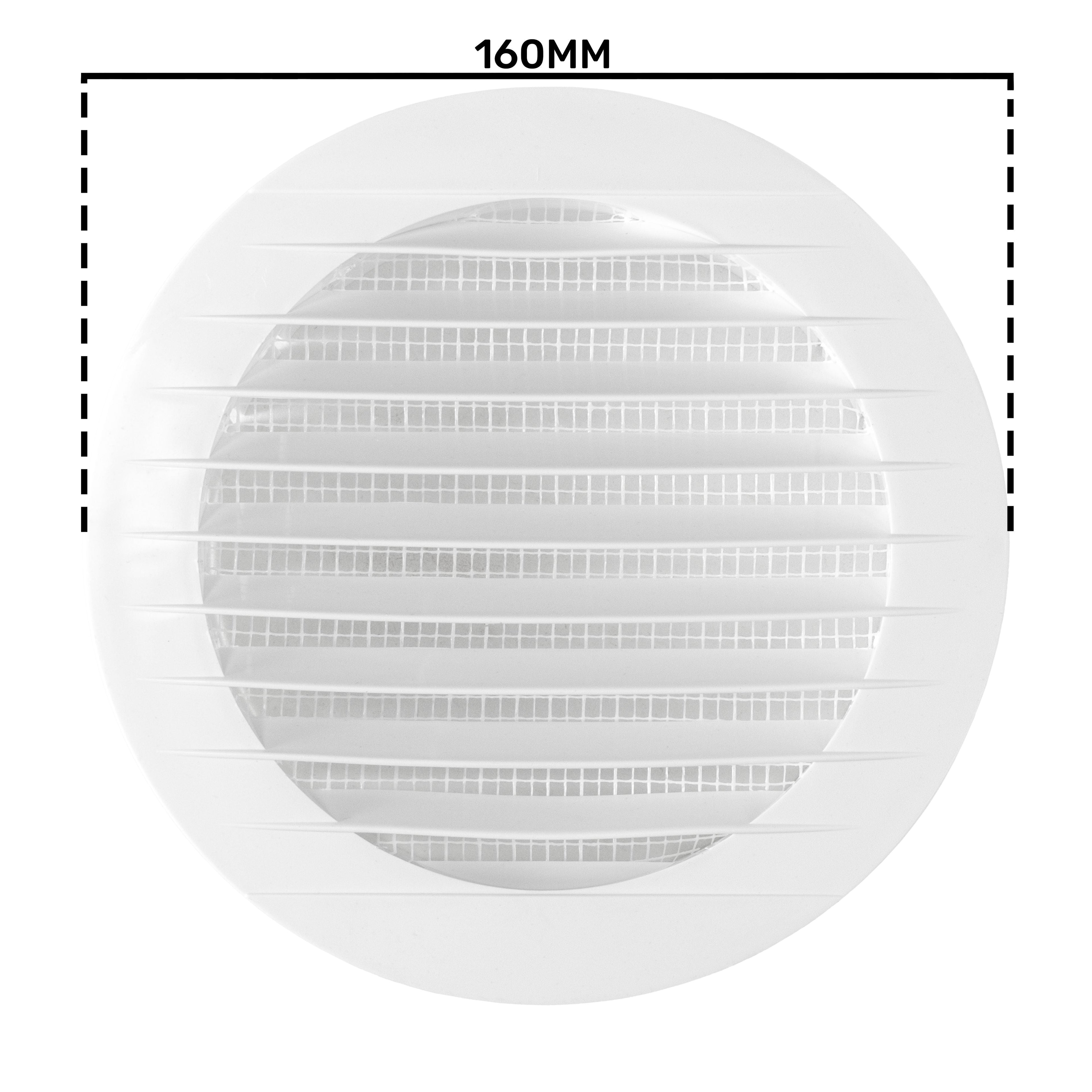 Louvre Vent KRO 125 With Fly Mesh