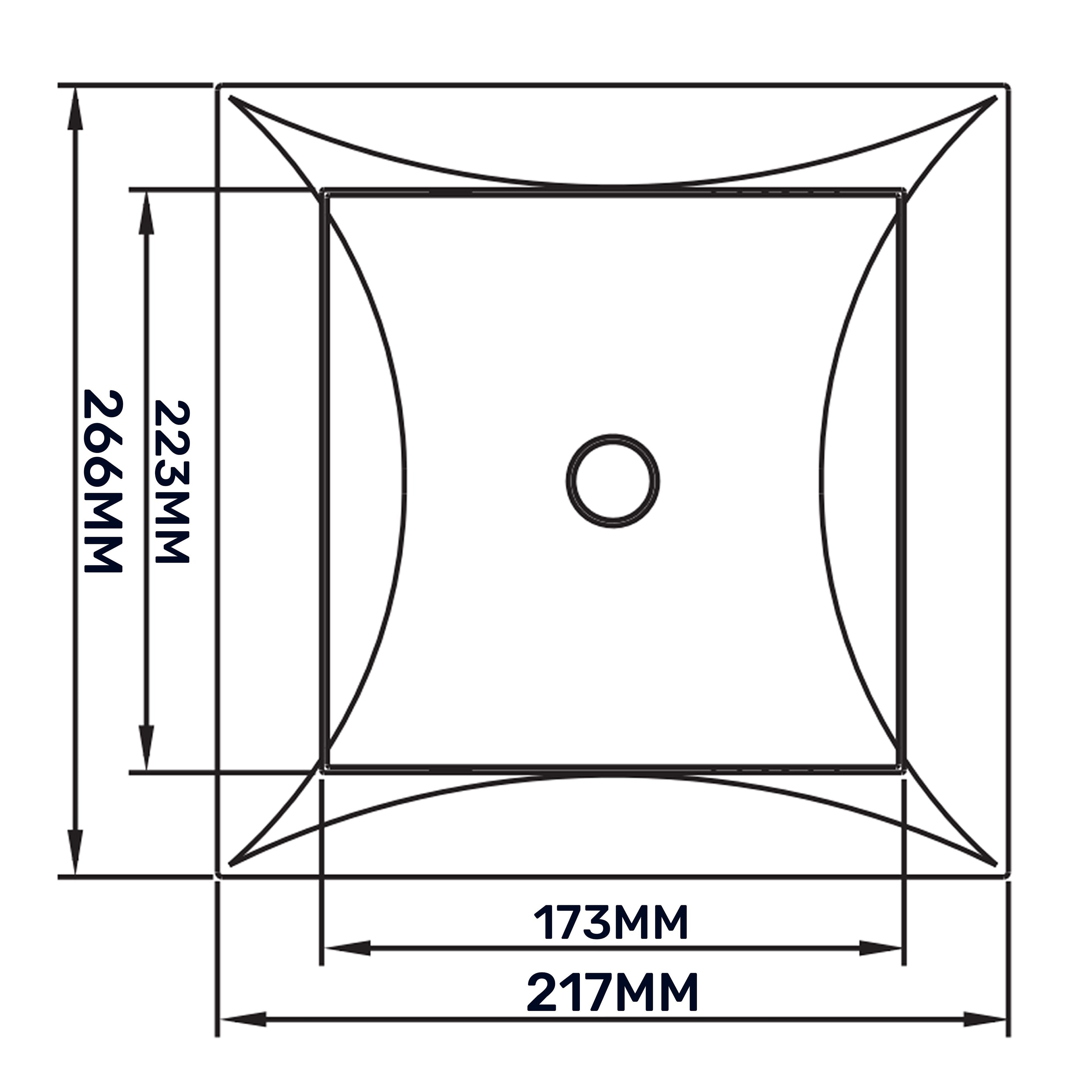 Access Panel Door PP, White 200mm x 250mm