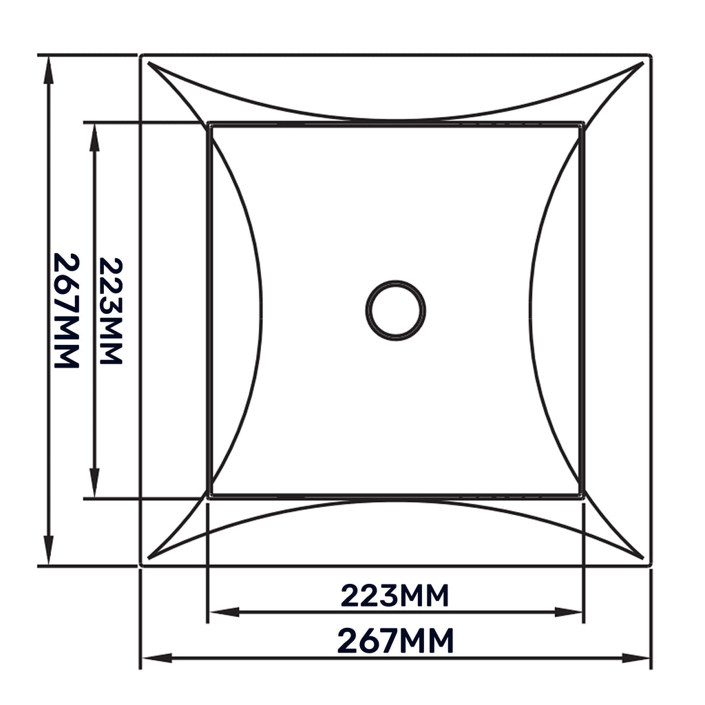 Access Panel Door PP, White 250mm x 250mm