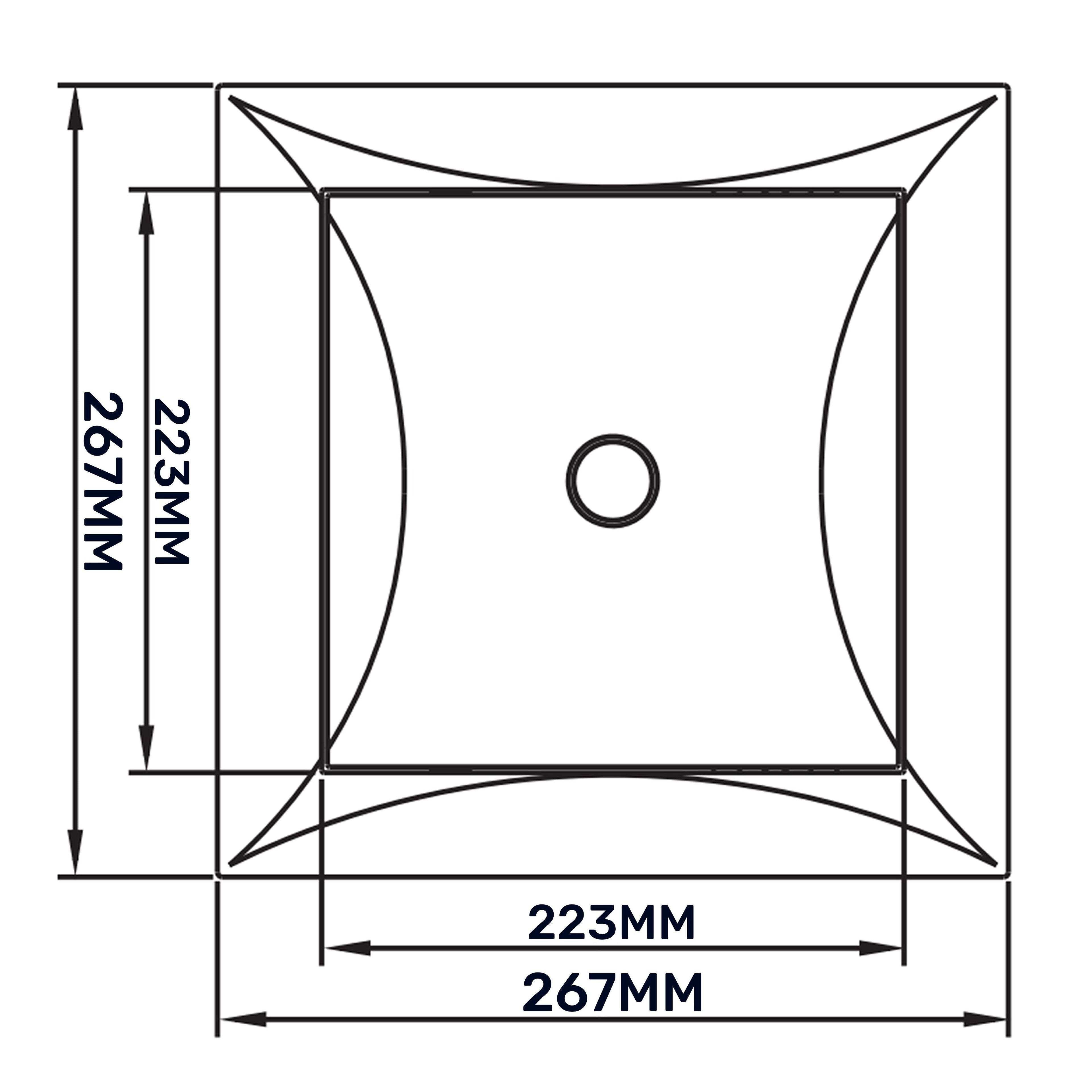 Access Panel Door PP, White 250mm x 250mm