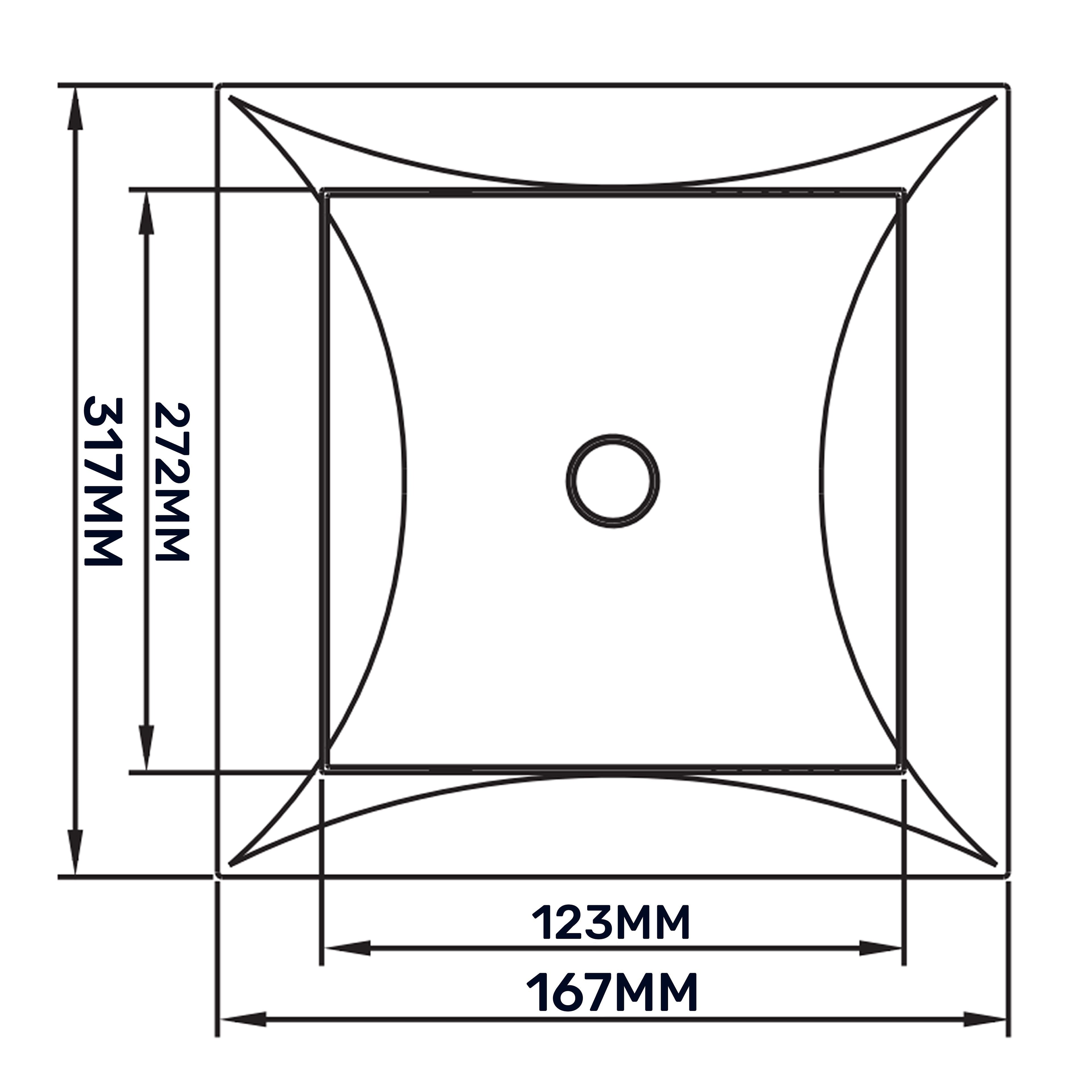 Access Panel Door PP, White 150mm x 300mm