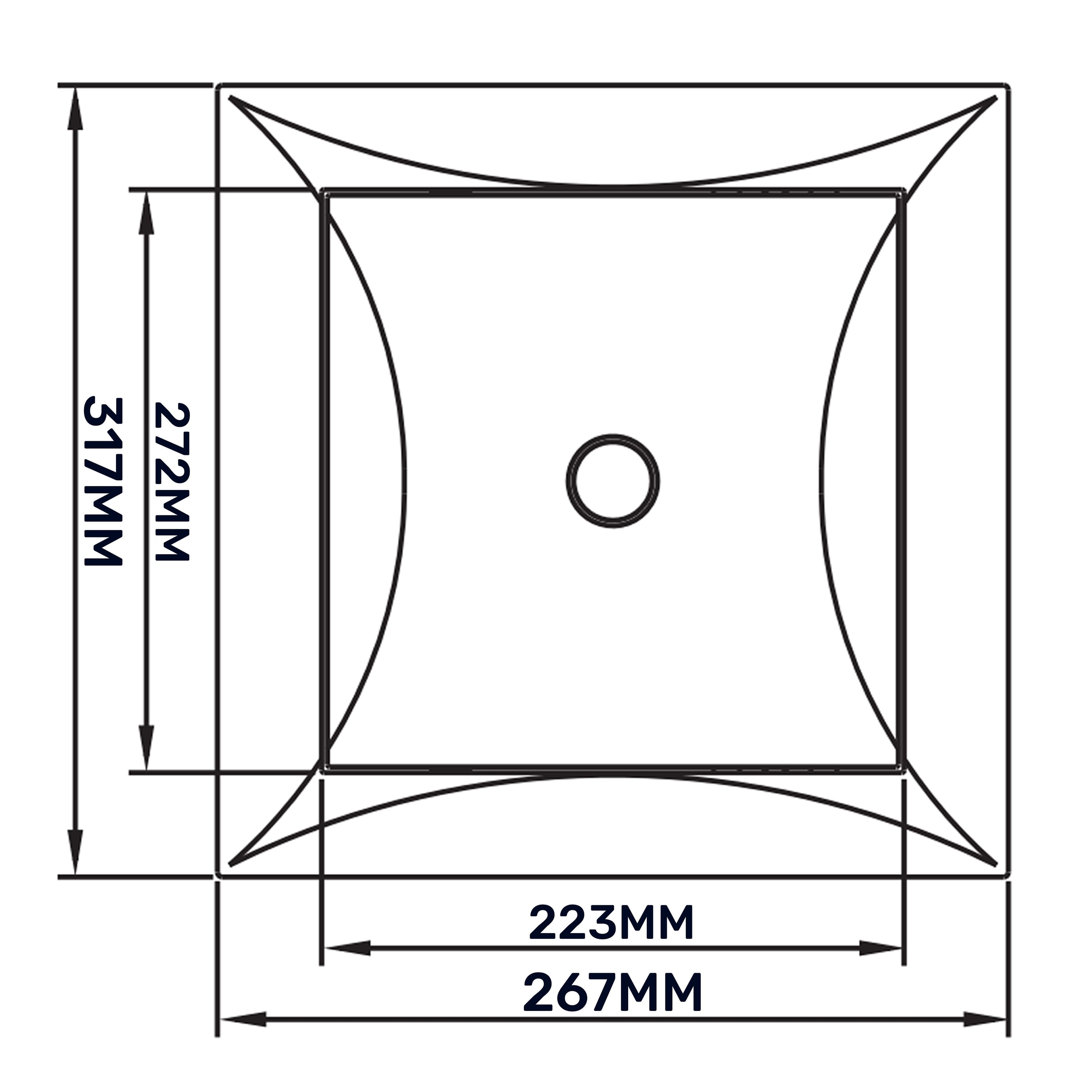 Access Panel Door PP, White 250mm x 300mm