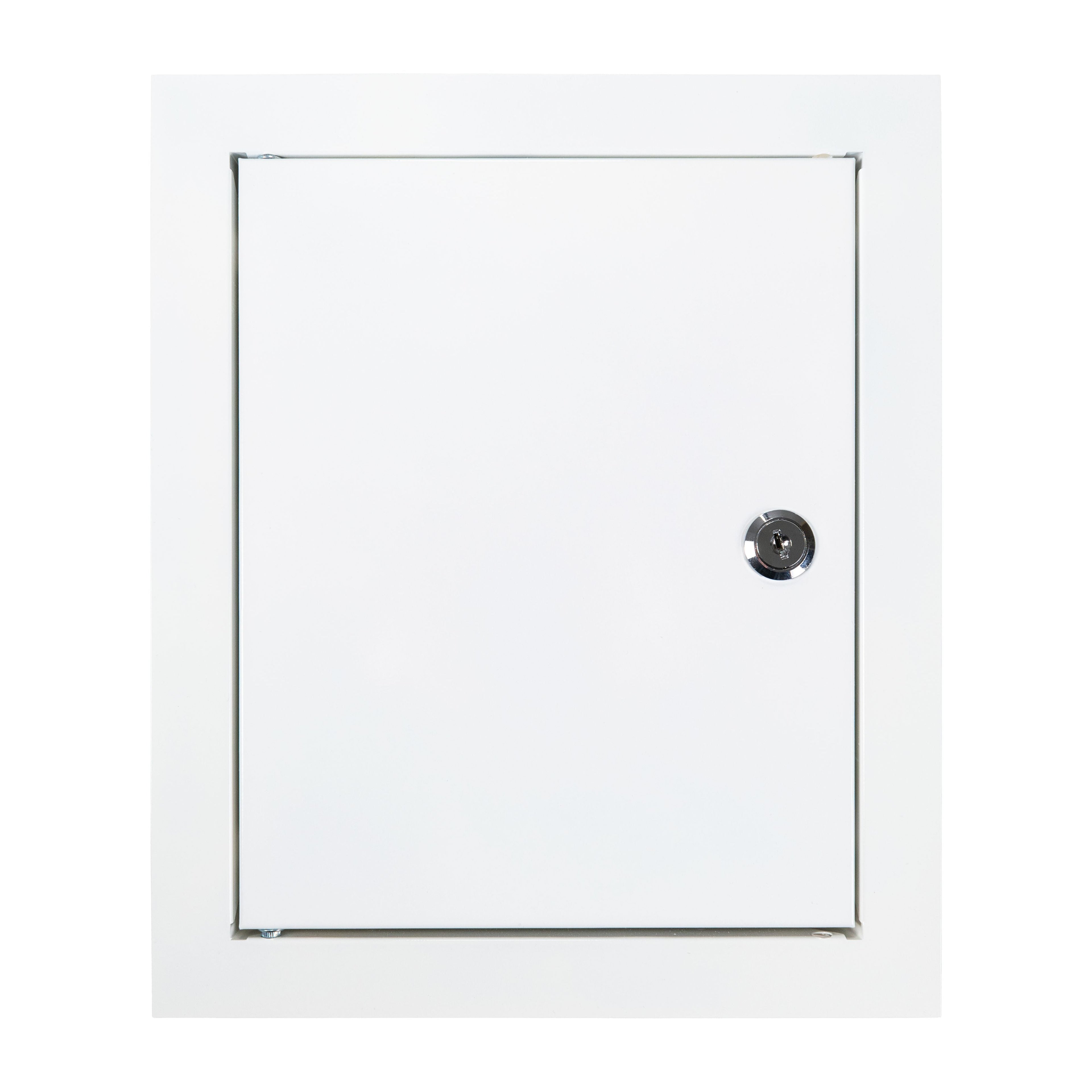 Access Panel Door Metal With Lock, White 150mm x 200mm