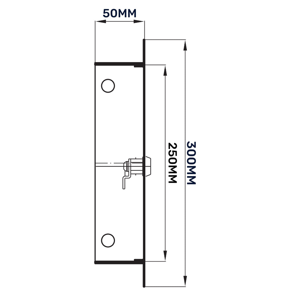 Access Panel Door Metal With Lock, White 200mm x 250mm