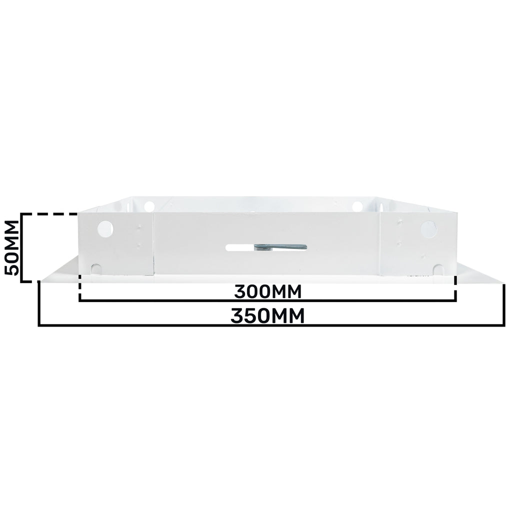 Access Panel Door Metal With Lock, White 200mm x 300mm