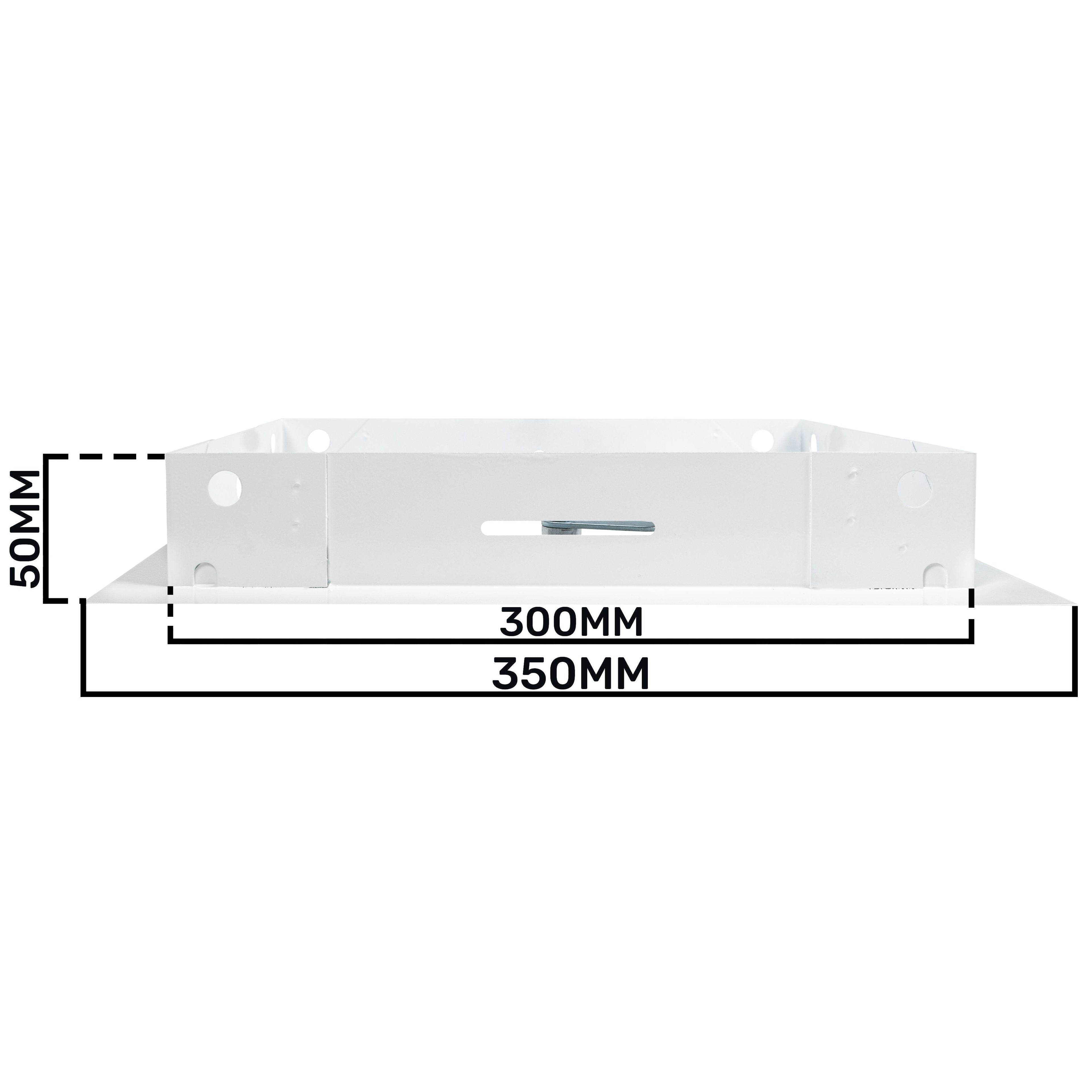 Access Panel Door Metal With Lock, White 200mm x 300mm