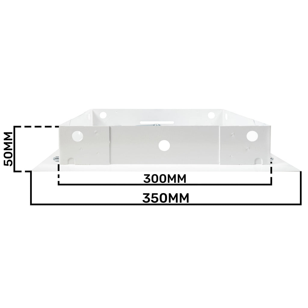 Access Panel Door Metal With Lock, White 250mm x 300mm