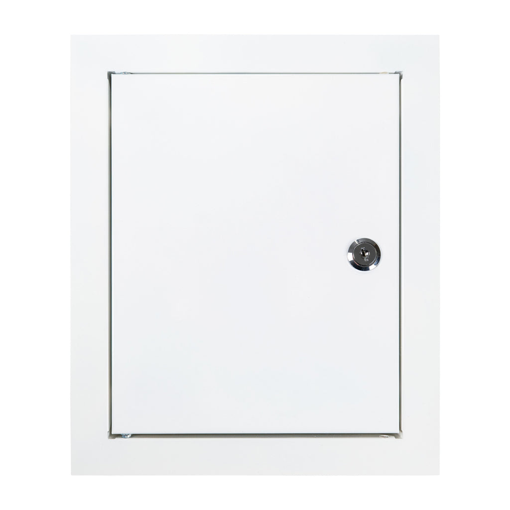 Access Panel Door Metal With Lock, White 250mm x 300mm