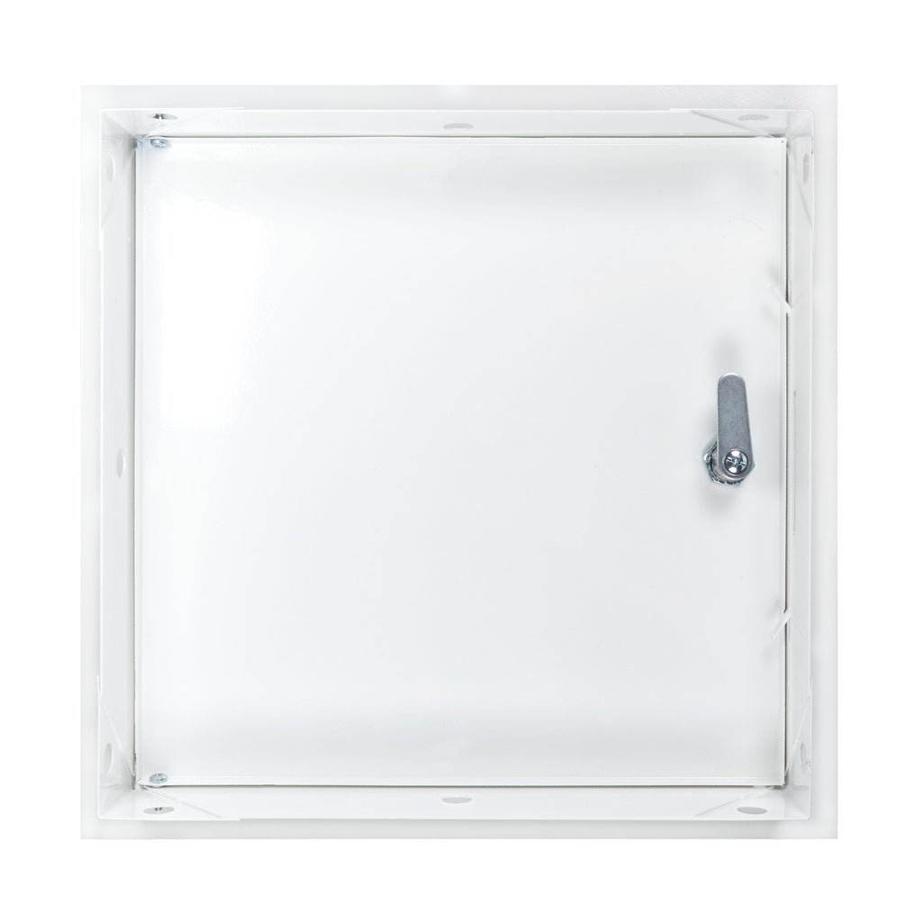 Access Panel Door Metal With Lock, White 200mm x 200mm