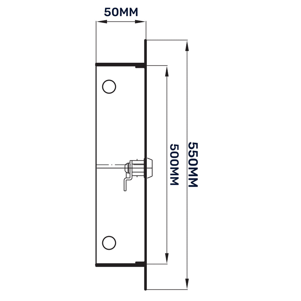 Access Panel Door Metal With Lock, White 500mm x 500mm