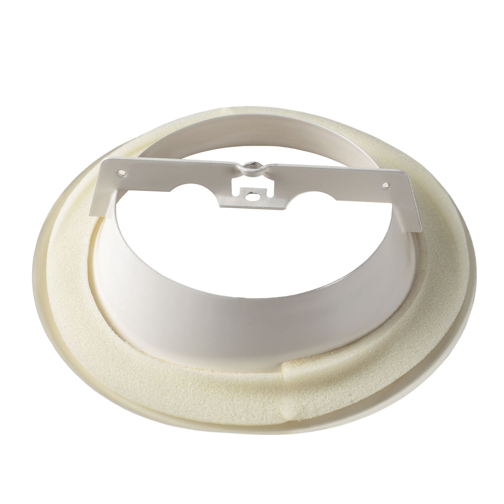 White Metal Extract Ceiling Valve 125mm - Anemostat SV
