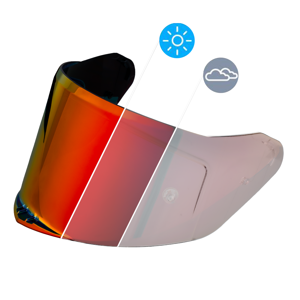 Daytona Viper Shield Outer- Photochromic Red