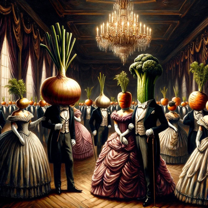 Victorian Vegetable Gala Canvas