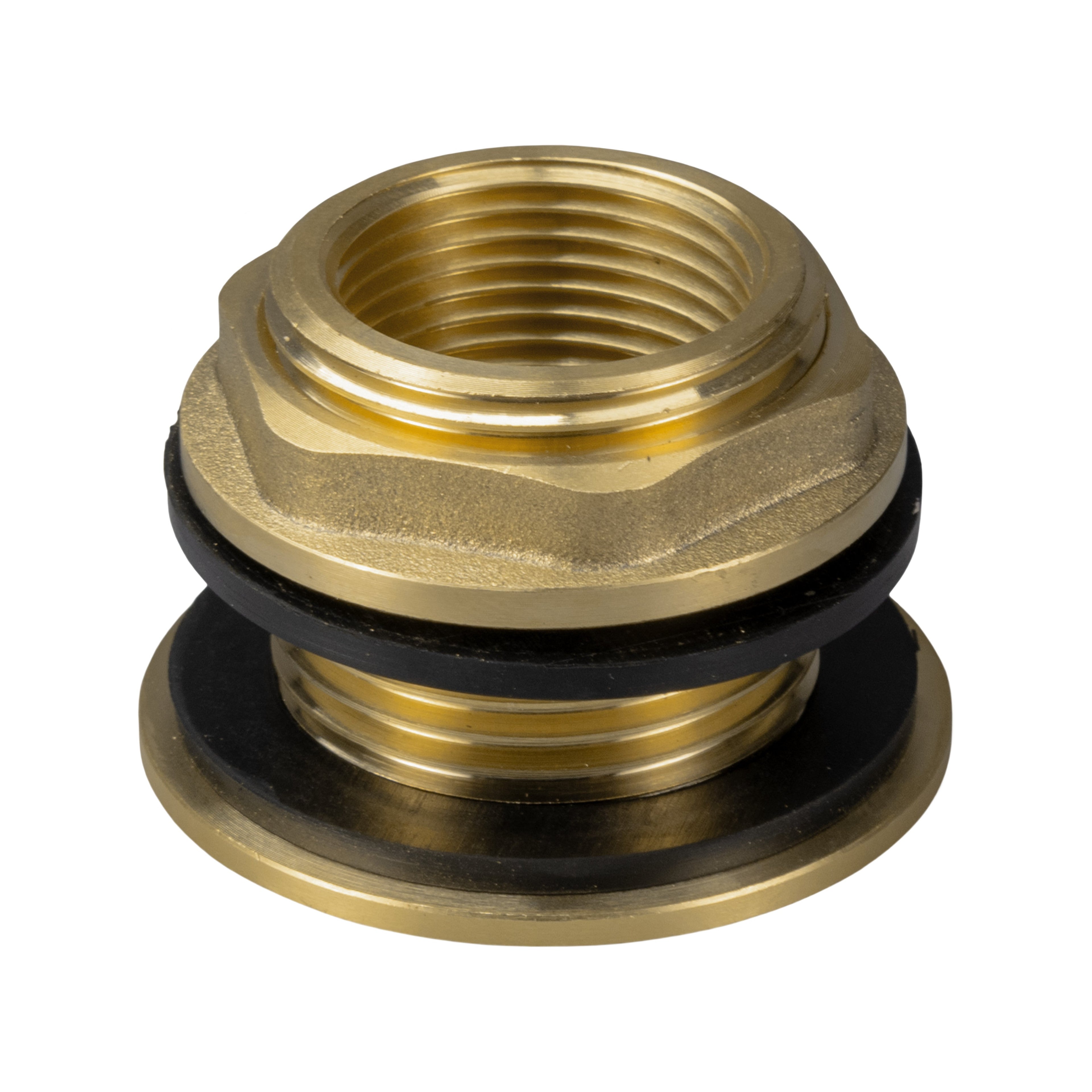 Water Butt Brass Kit 3/4" with Lever Tap Hose Barb and Lever Lock