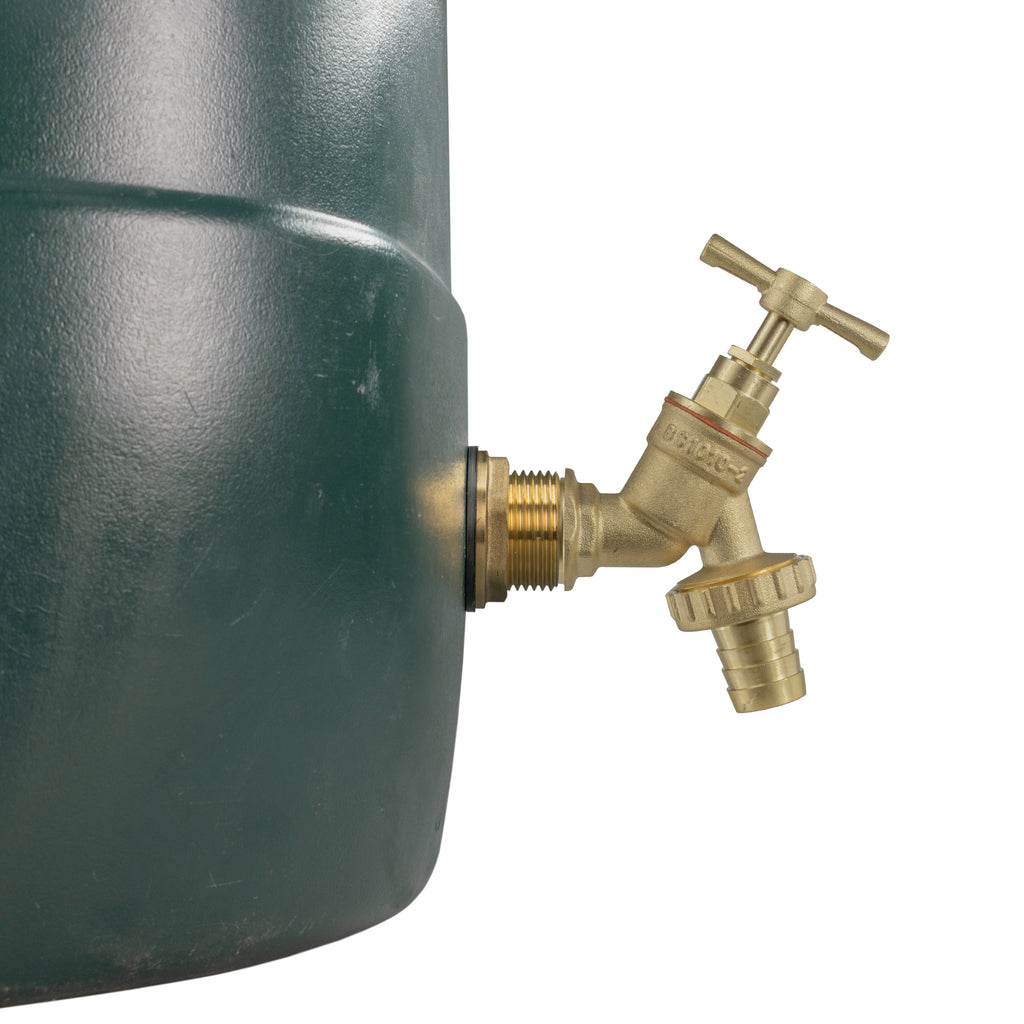Water Butt Brass Kit 3/4" with Brass Barbed Tap