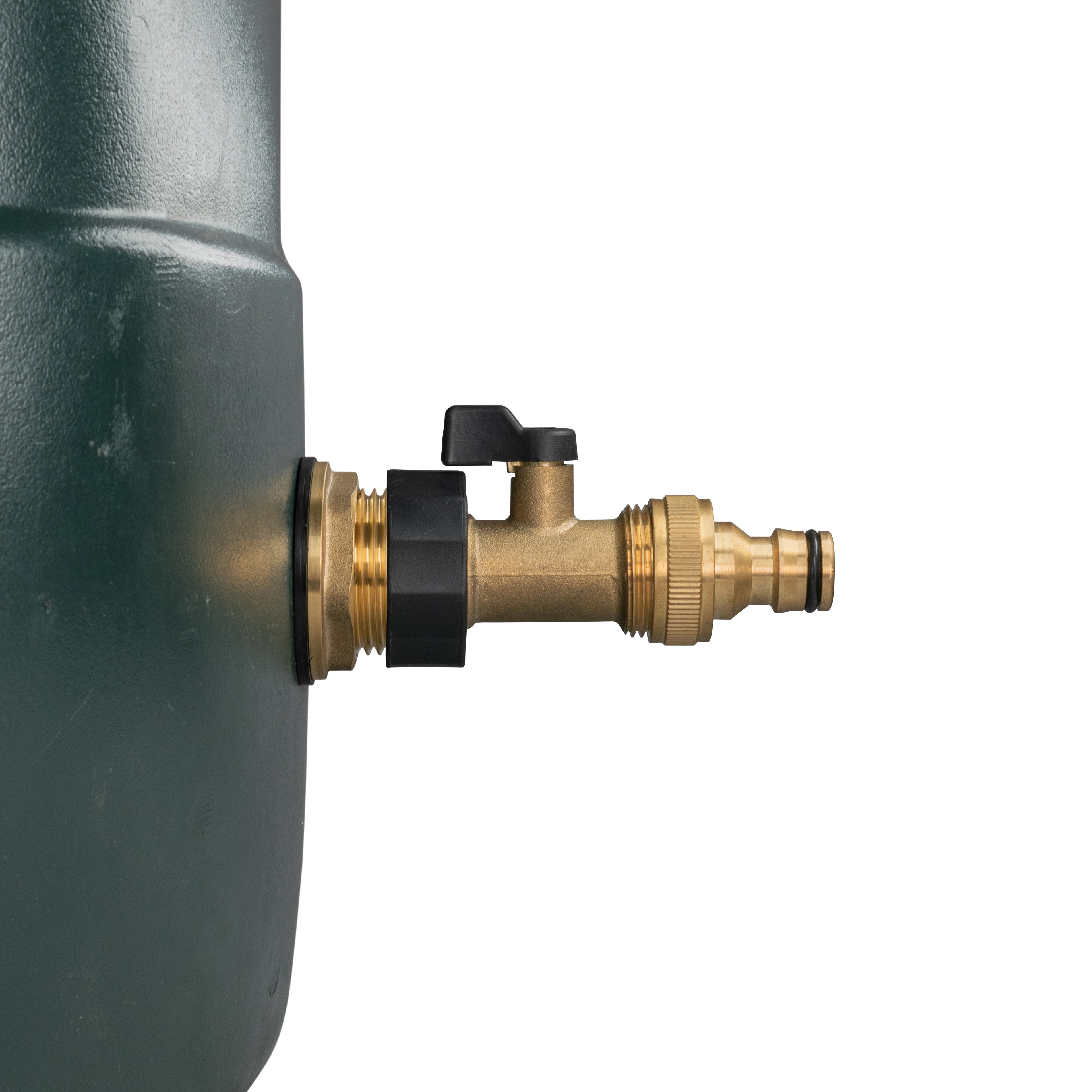 Water Butt Brass Kit 3/4" with Brass Valve + Quick Connect