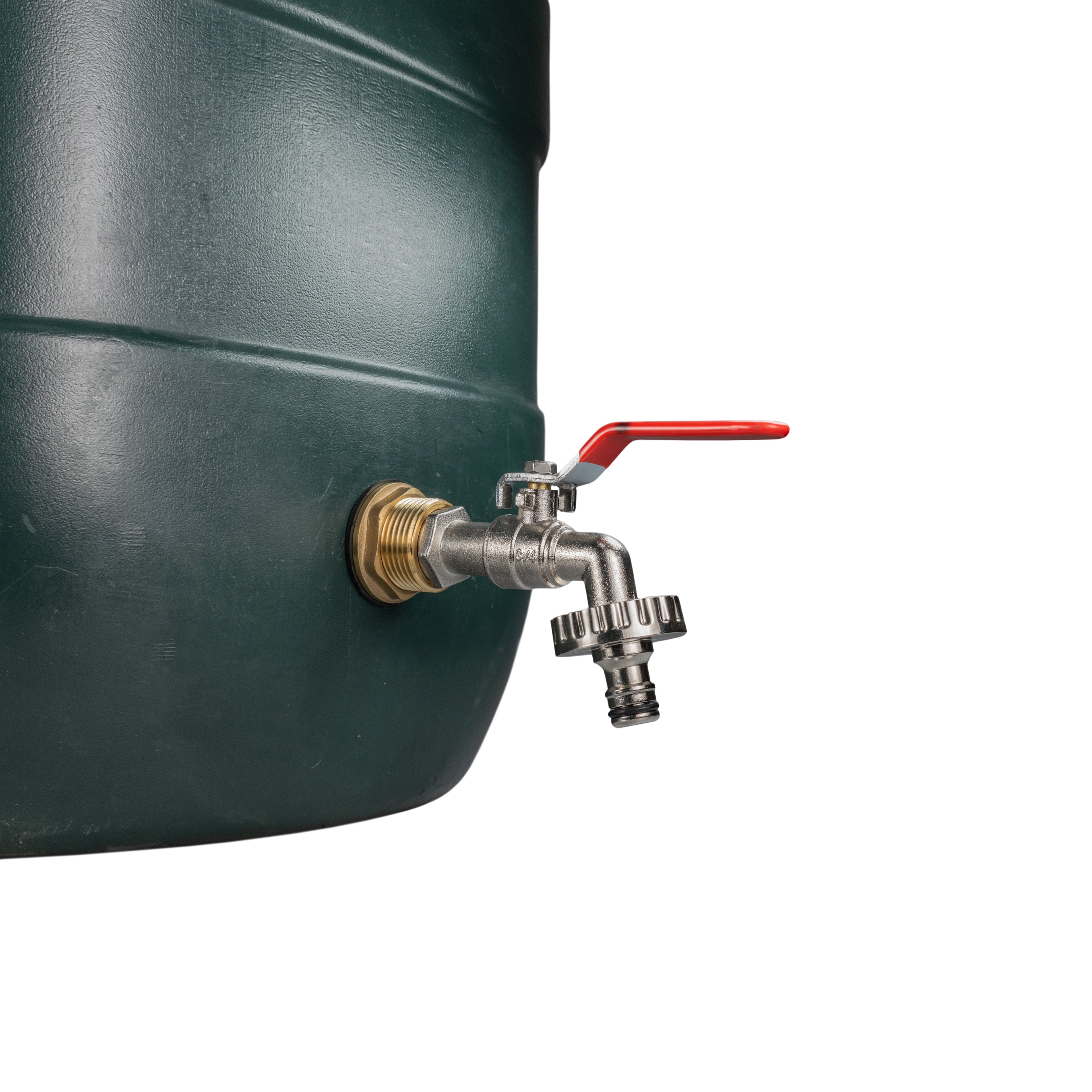 Water Butt Brass Kit 1" with Quick Connect Lever Tap