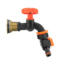 Water Butt Brass Kit 1" with Black Dial Tap + Two-Way Splitter