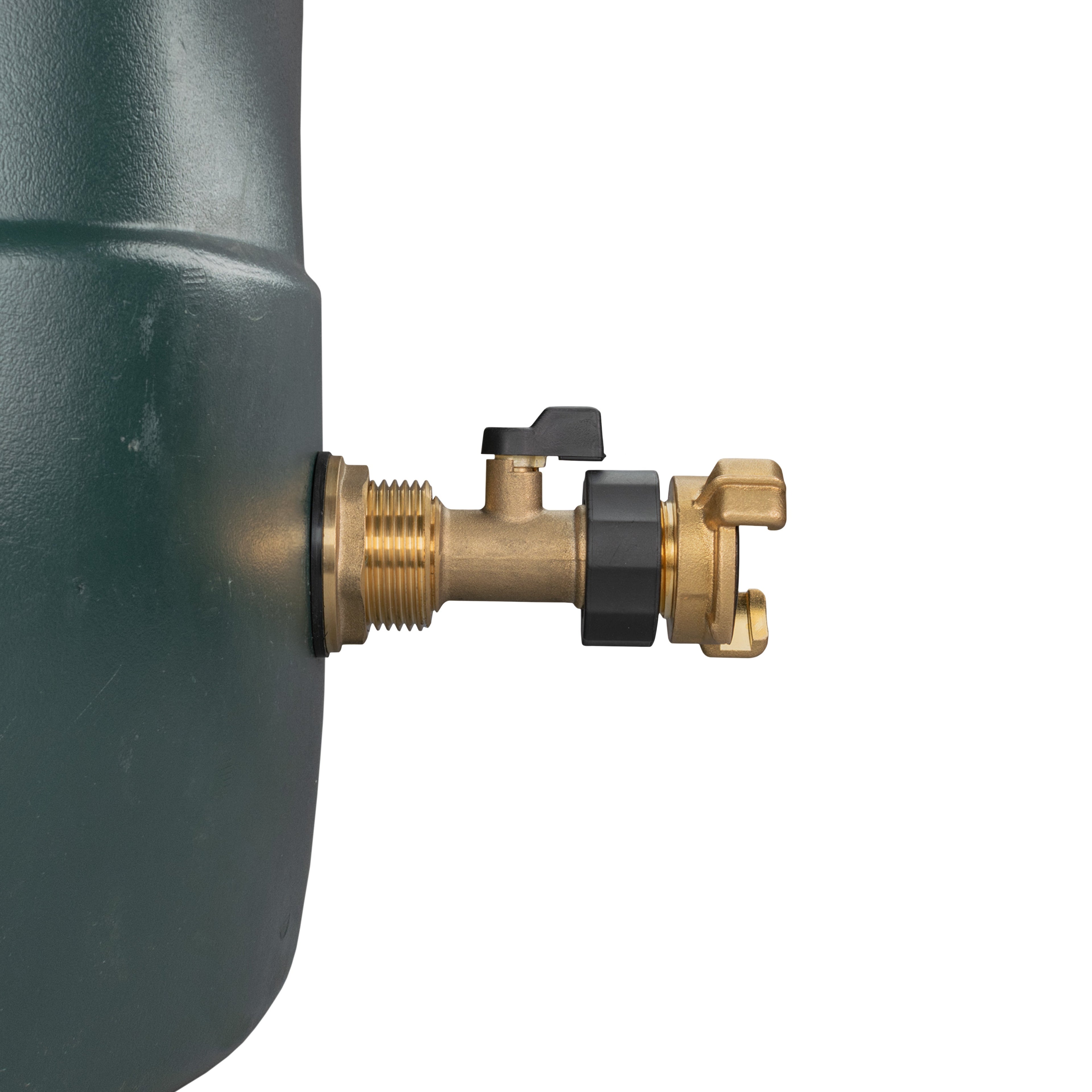 Water Butt Brass Kit 1" with Brass Valve + Geka