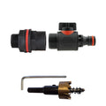 Water Butt Kit 3/4" with In-Line Quick Connector Valve and Drill Bit