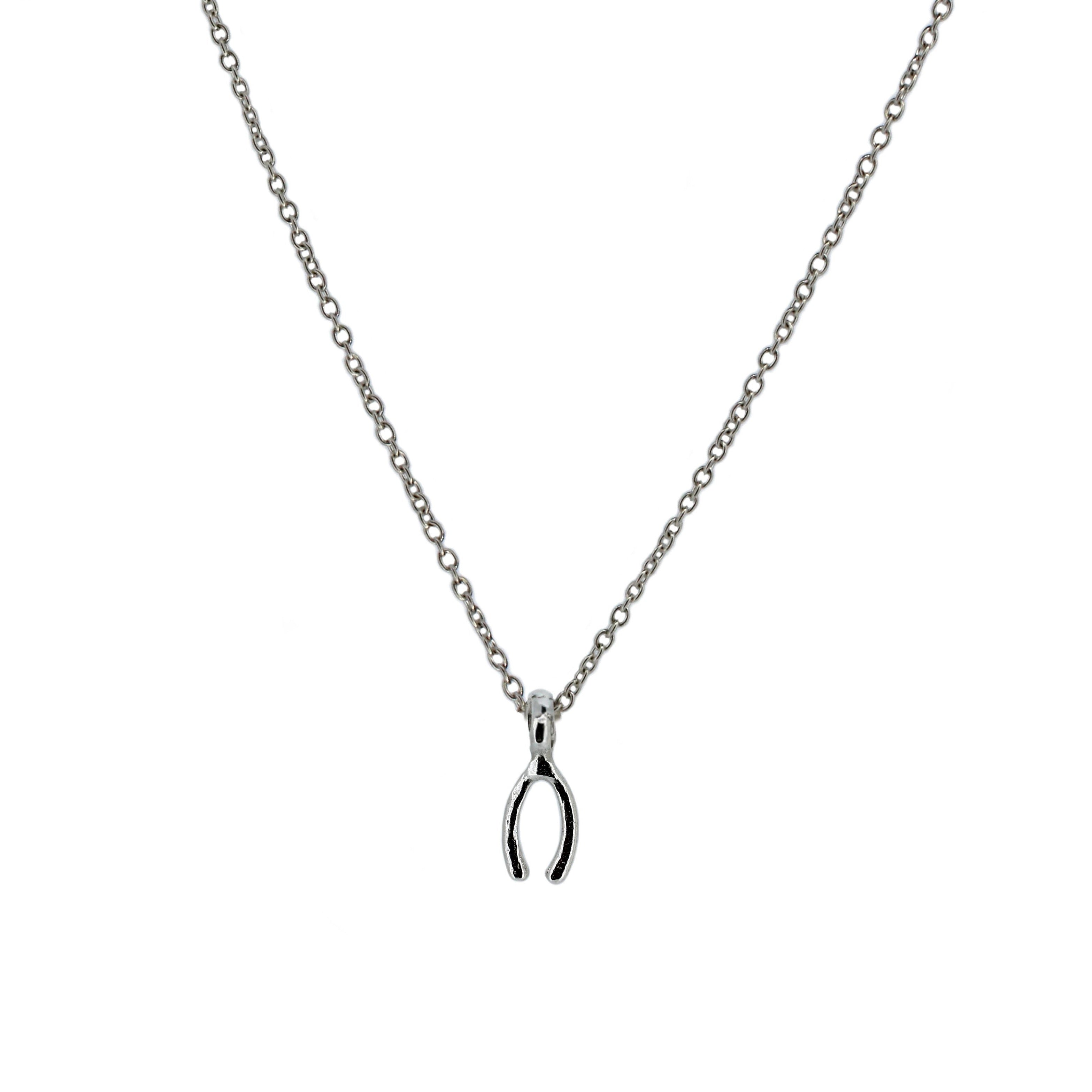 Lucky Charm Wishbone Necklace
