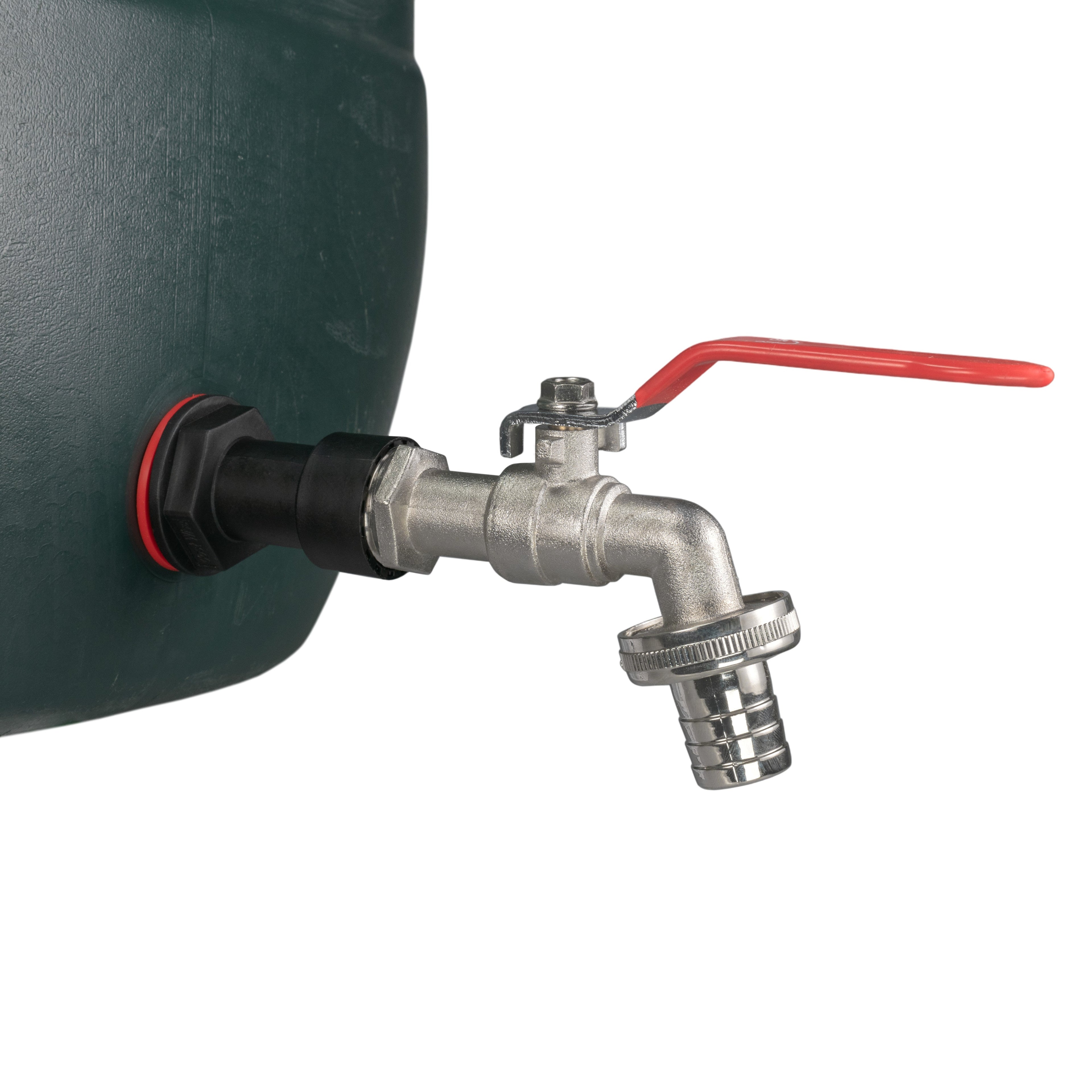 Water Butt Extension Kit 1/2" with Barbed Lever Tap and Drill Bit