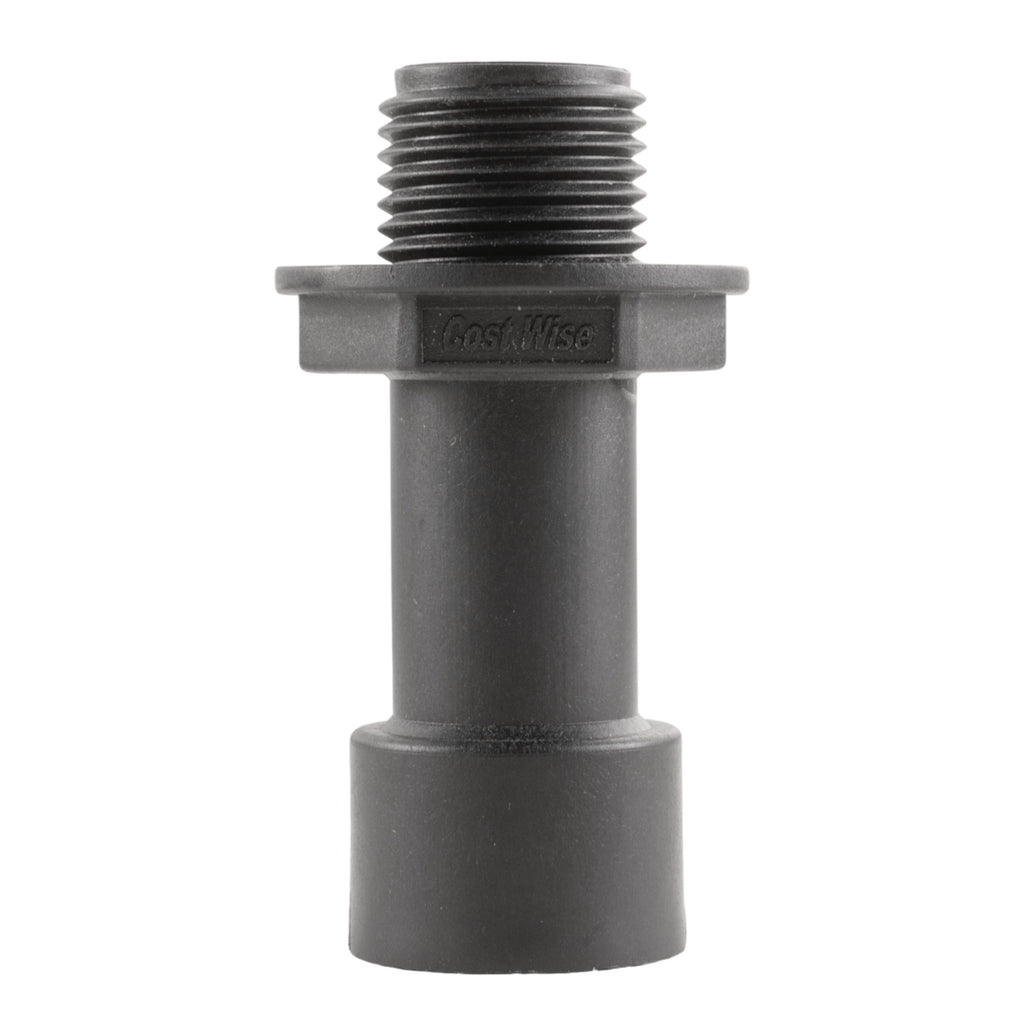 Water Butt Extension Kit 1/2" with Extended Brass Chrome Tap ½” Barb and Drill Bit