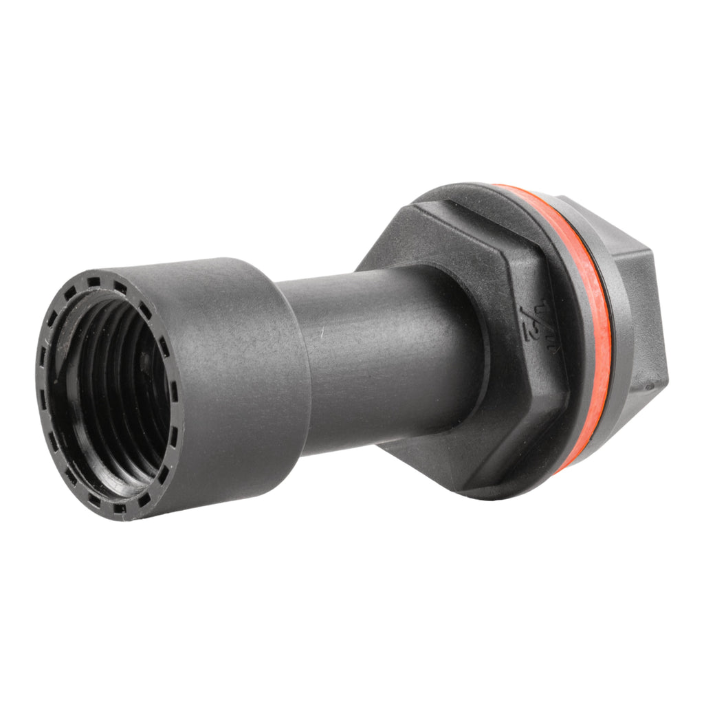 Water Butt Extension Kit 1/2" with Lever Tap Hose Barb and Lever Lock and Drill Bit