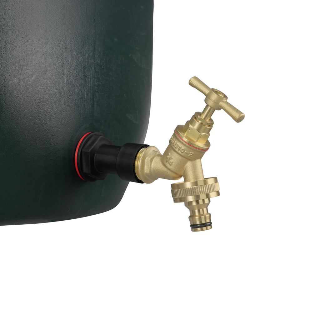 Water Butt Extension Kit 3/4" with Brass Quick Connect Tap and Drill Bit