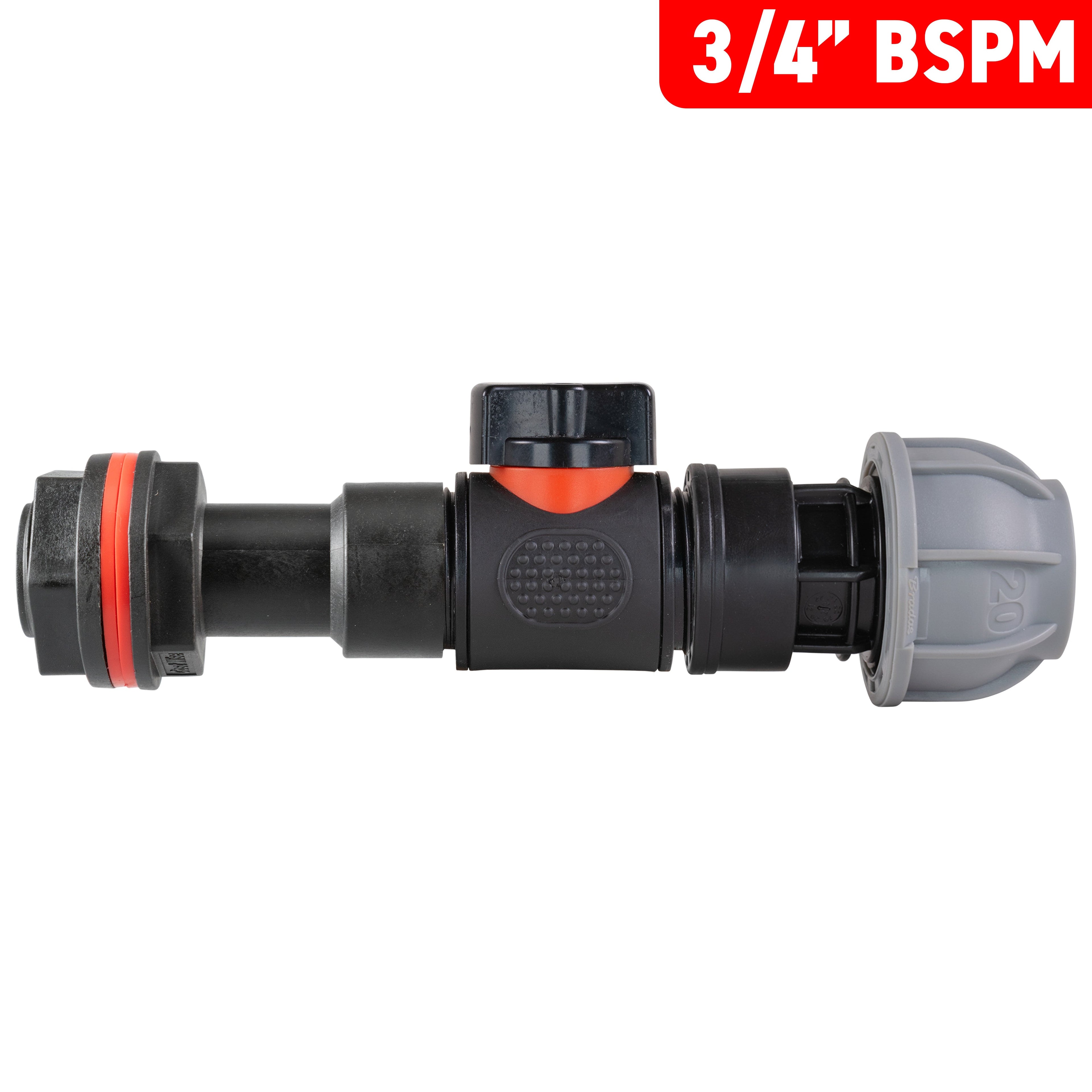 Water Butt Extension Kit 3/4" with In-Line Valve + 20mm MDPE and Drill Bit