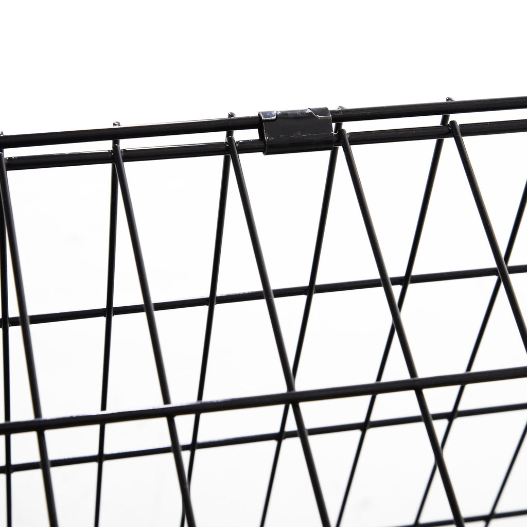 Pawhut Trapeze Collapsible Dog Pet Travel Box Cage Removable Tray 93 x 58 x 65cm