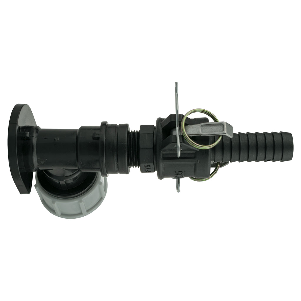 Wall Flange Kit 32mm MDPE + 3/4" Camlock Type F+C